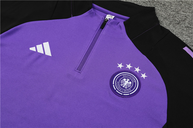 Germany 2024 Long Sleeve Training Set - Purple With Black - Unitedfutballjersey