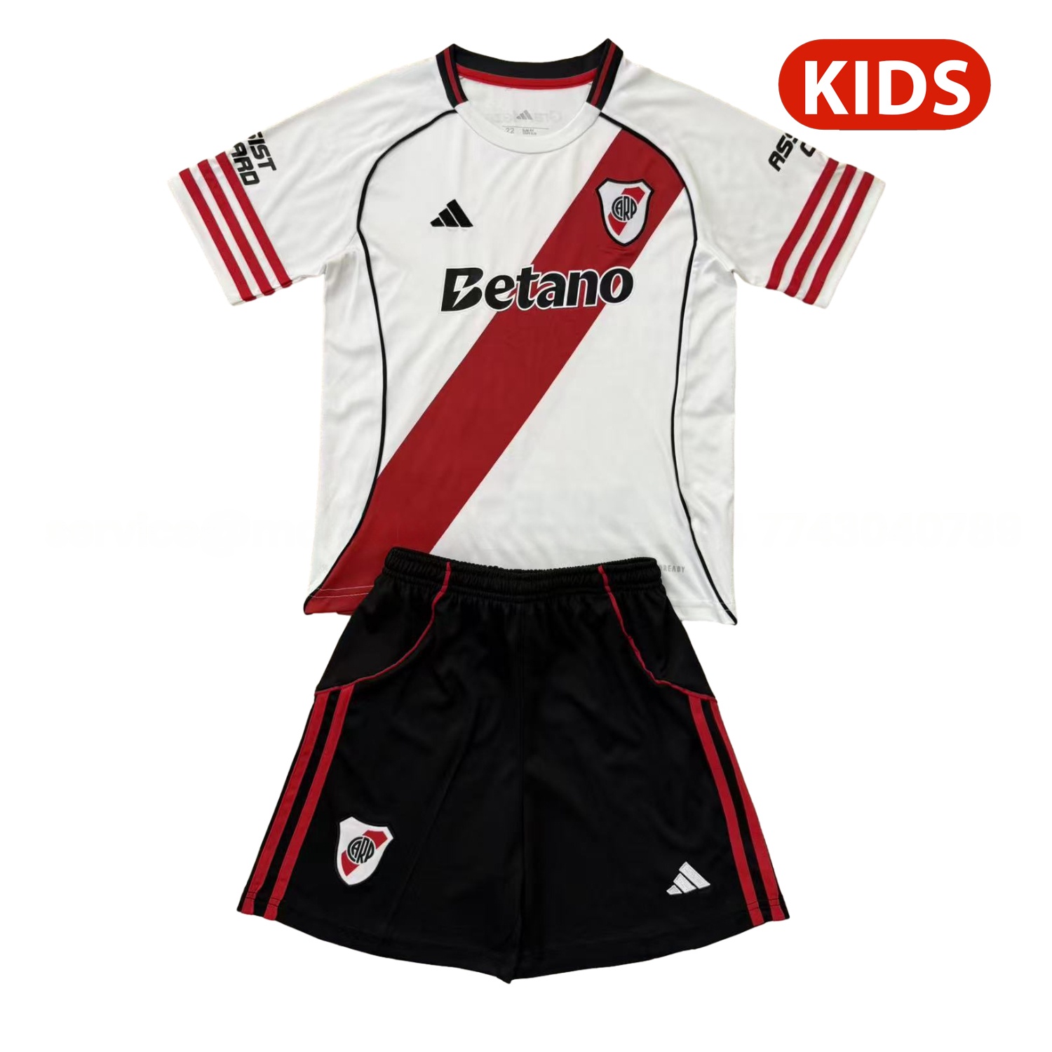 River Plate 25-26 Home Kids Kit - Unitedfutballjersey