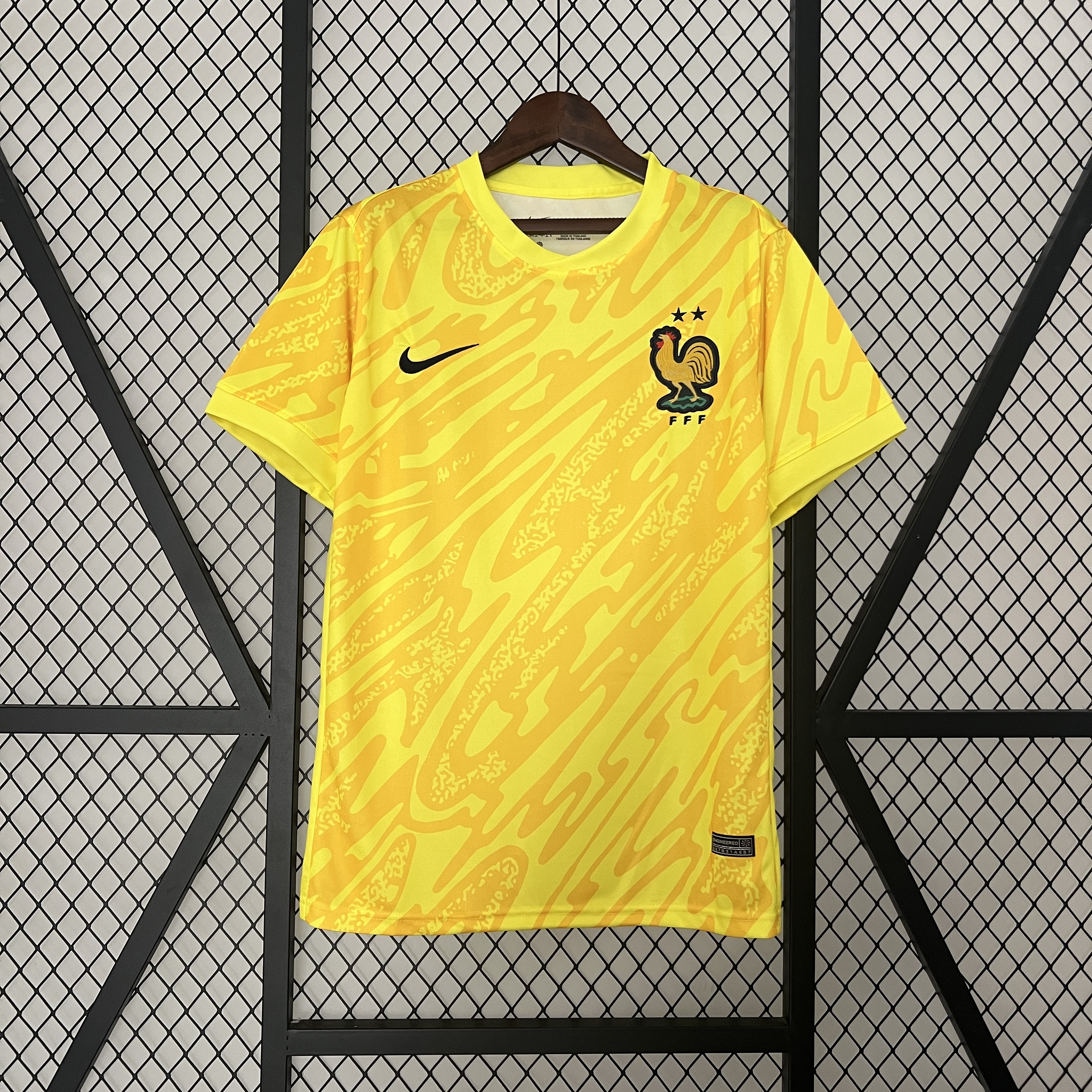 France 2024 Yellow Goalkeeper Jersey - Fans Version - Unitedfutballjersey