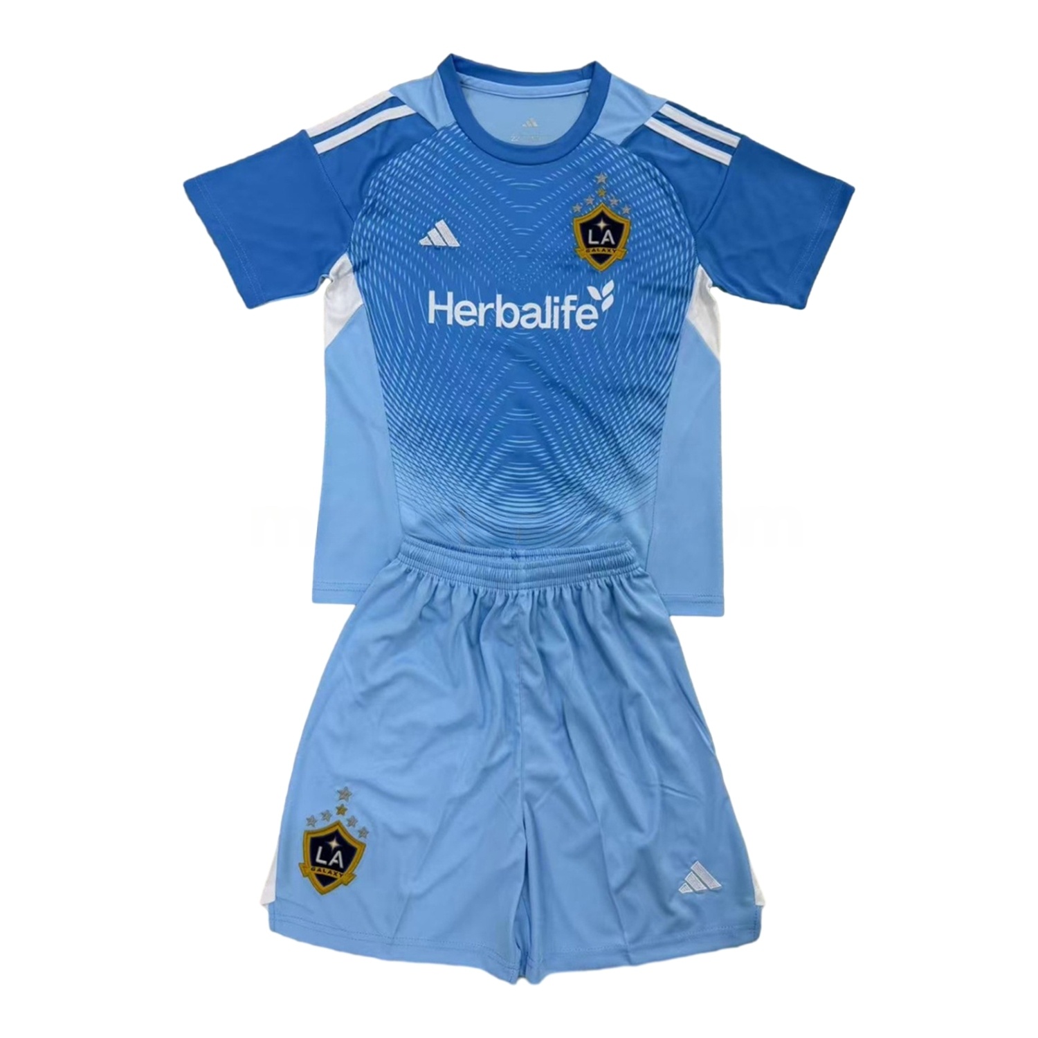LA Galaxy 25-26 Blue Goalkeeper Kids Kit - Unitedfutballjersey