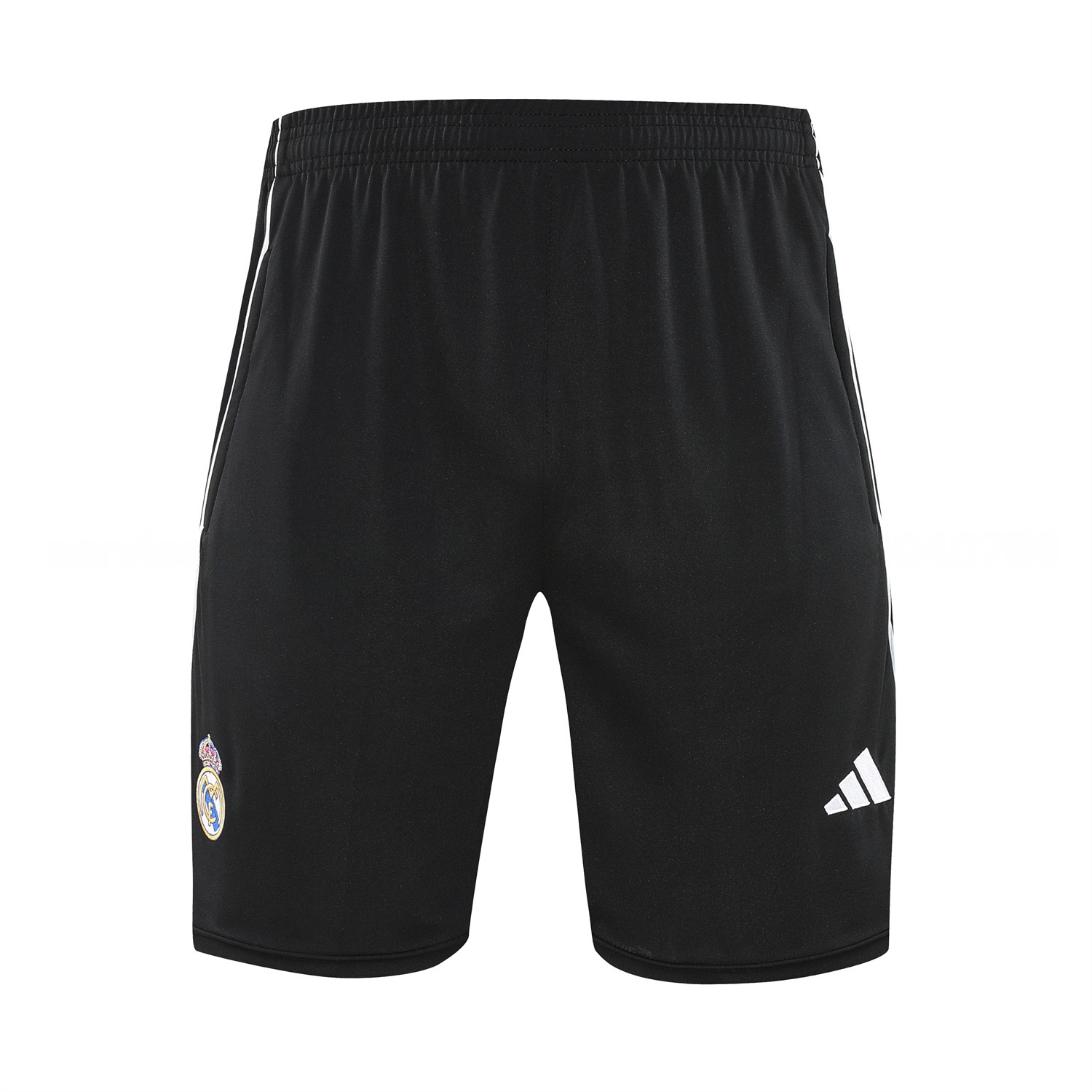 Real Madrid 25-26 Vest Training Set - Grey Arrow Pattern Vest & Black Shorts - Unitedfutballjersey
