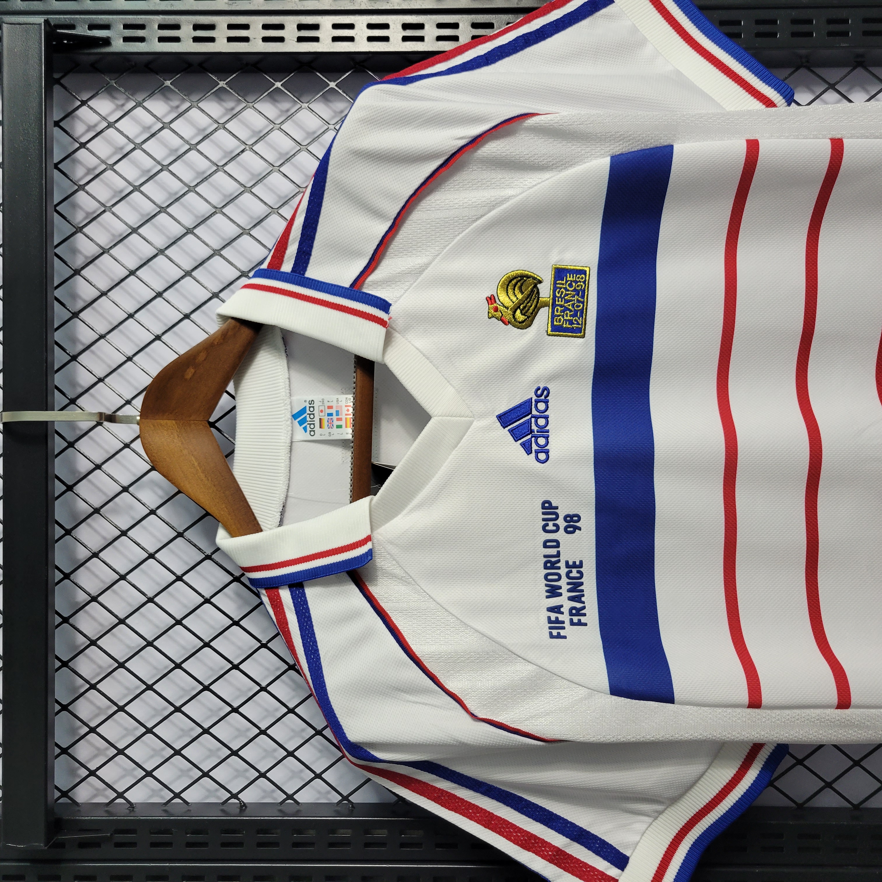 Retro France 1998 Away Stadium Jersey - Unitedfutballjersey