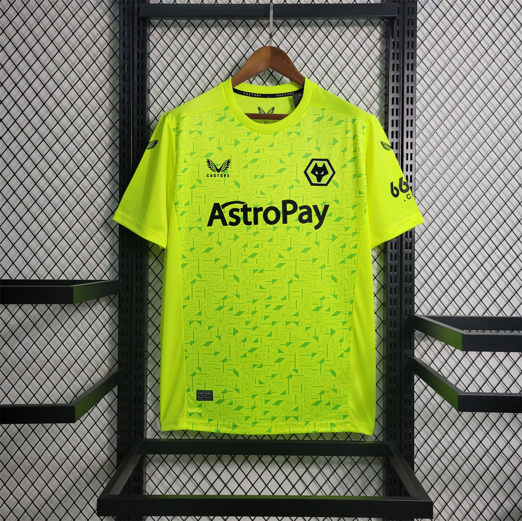 Wolverhampton Wanderers Wolves 23-24 Away Goalkeeper Jersey - Fans Version - Unitedfutballjersey
