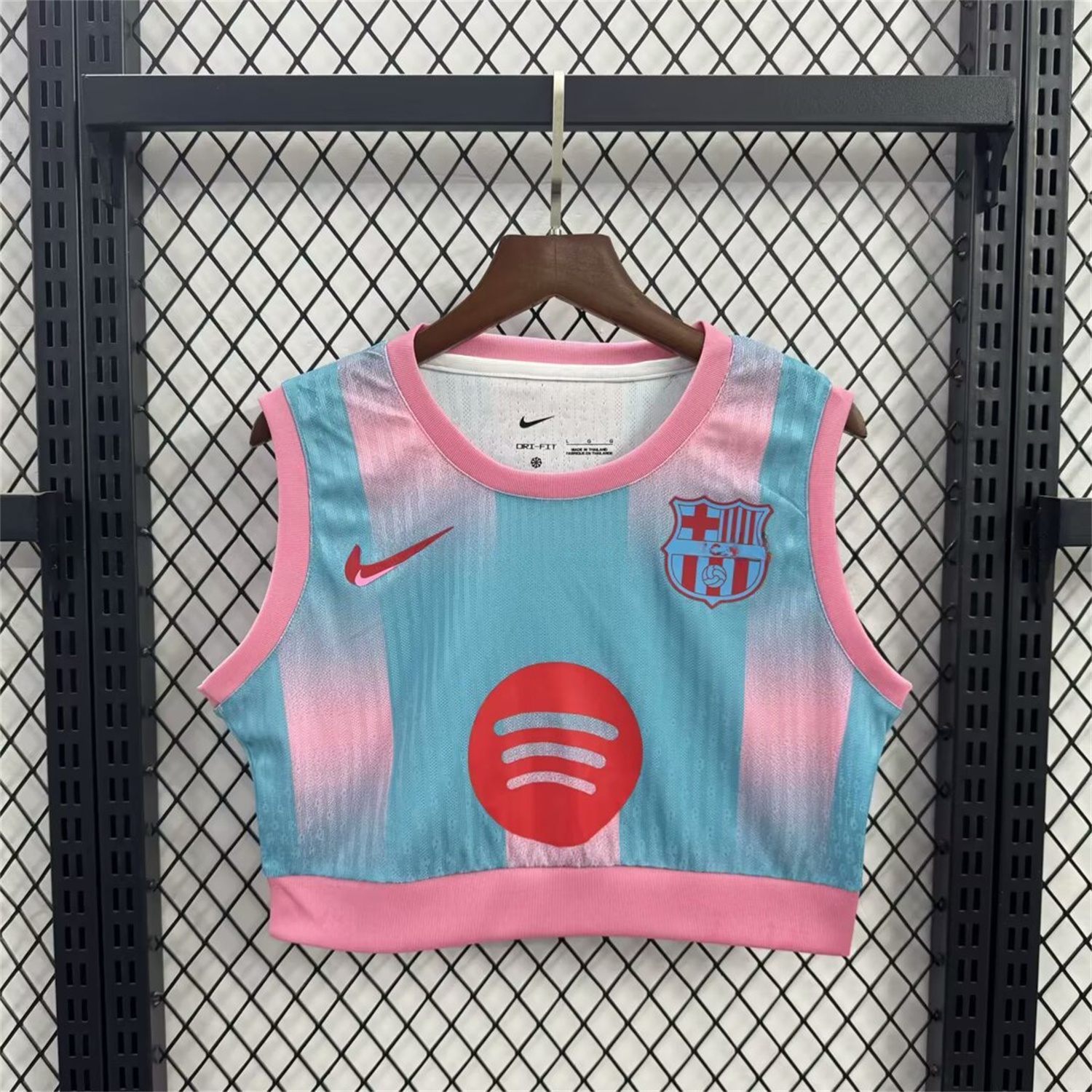 Women's Barcelona 25-26 Blue Pink Yoga Vest - Unitedfutballjersey