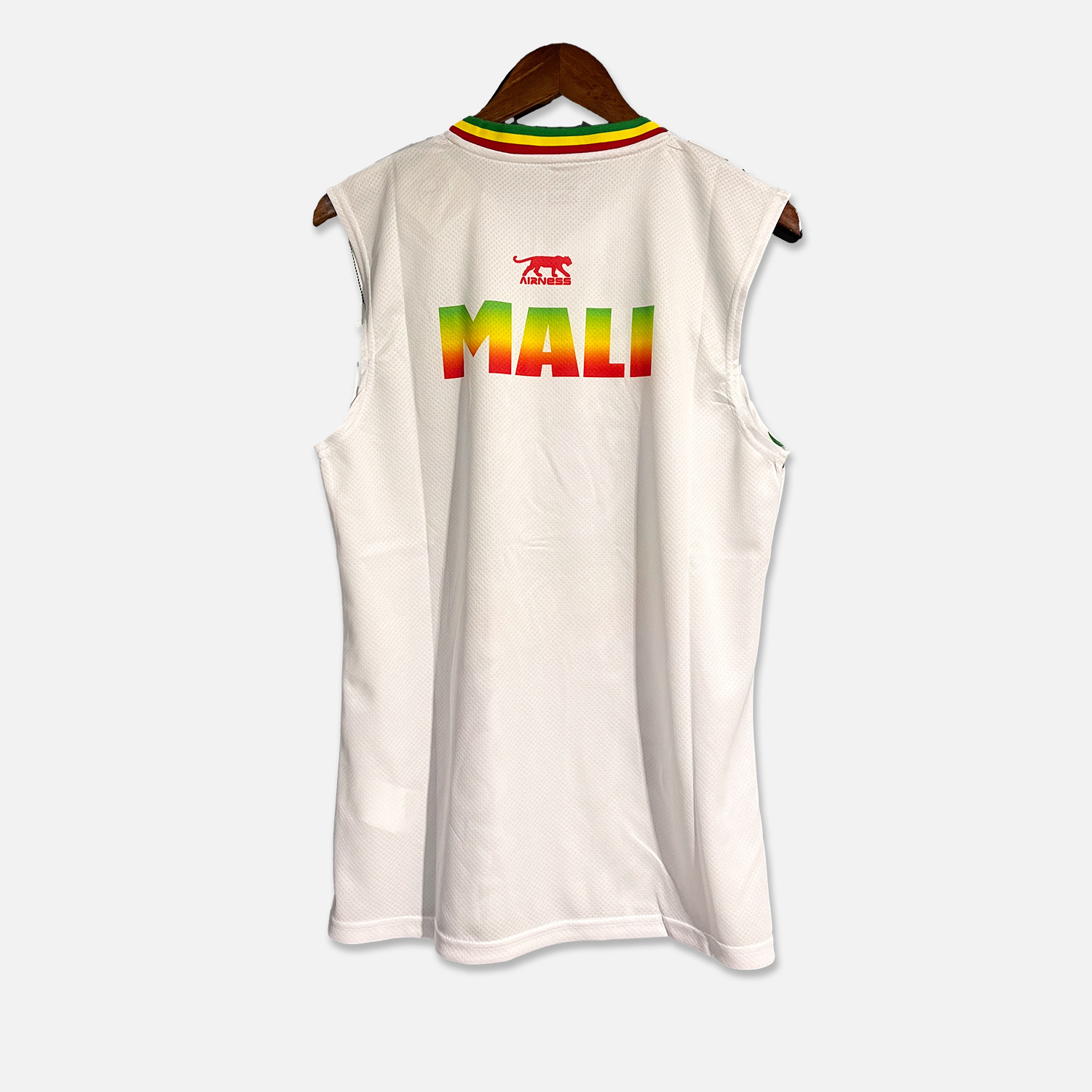 Mali 23-24 Training Vest - White & Green - Unitedfutballjersey