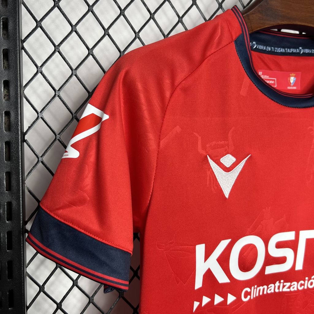 Osasuna 24-25 Home Stadium Kids Kit - Unitedfutballjersey