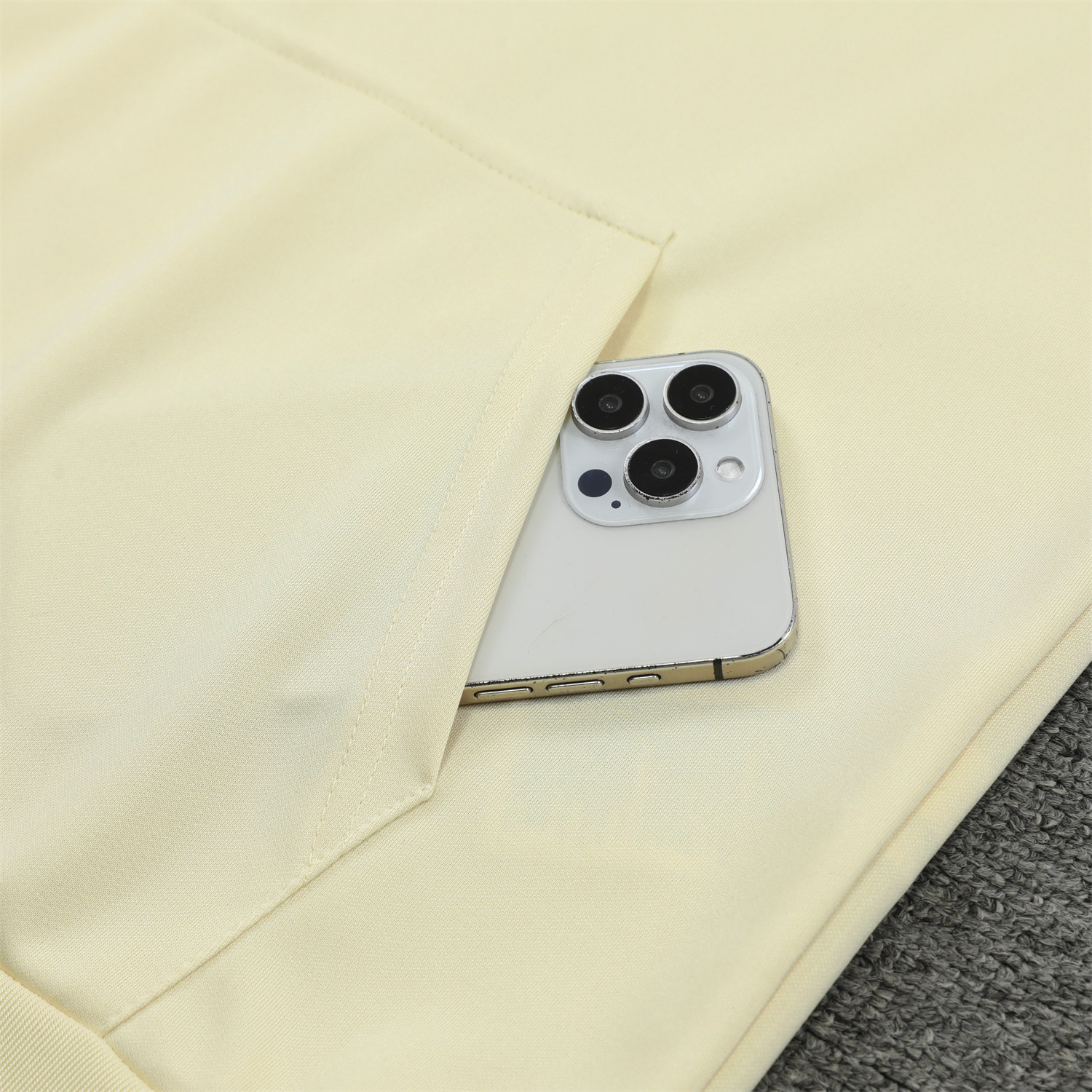 Inter Milan 24-25 Training Hoodie Set - Yellow Hoodie and Blue - Gray Pants - Unitedfutballjersey