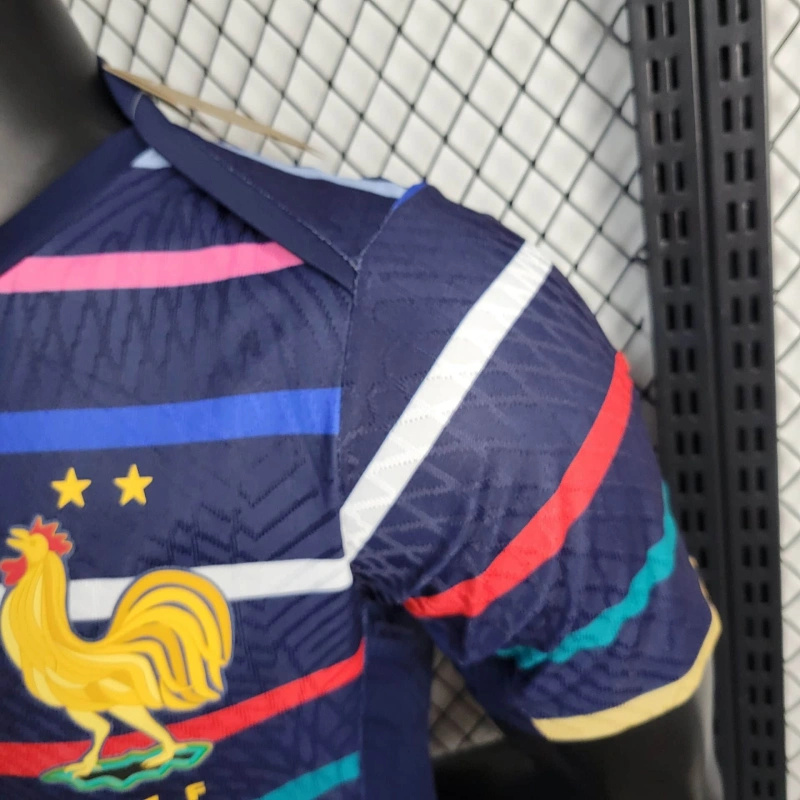 France 2024 Stripe Training Jersey - Player Version - Unitedfutballjersey