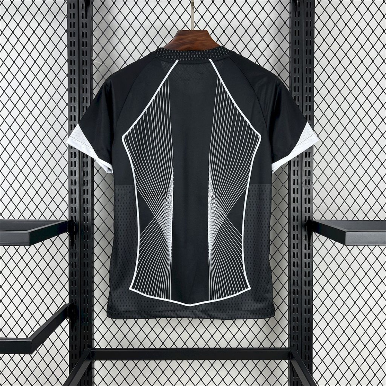 B.A.R.S.A 25-26 T90 White Lines Black Jersey - Fans Version - Unitedfutballjersey