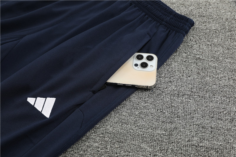 Real Madrid 23-24 Kids Long Sleeve Training Set White and Black - Unitedfutballjersey