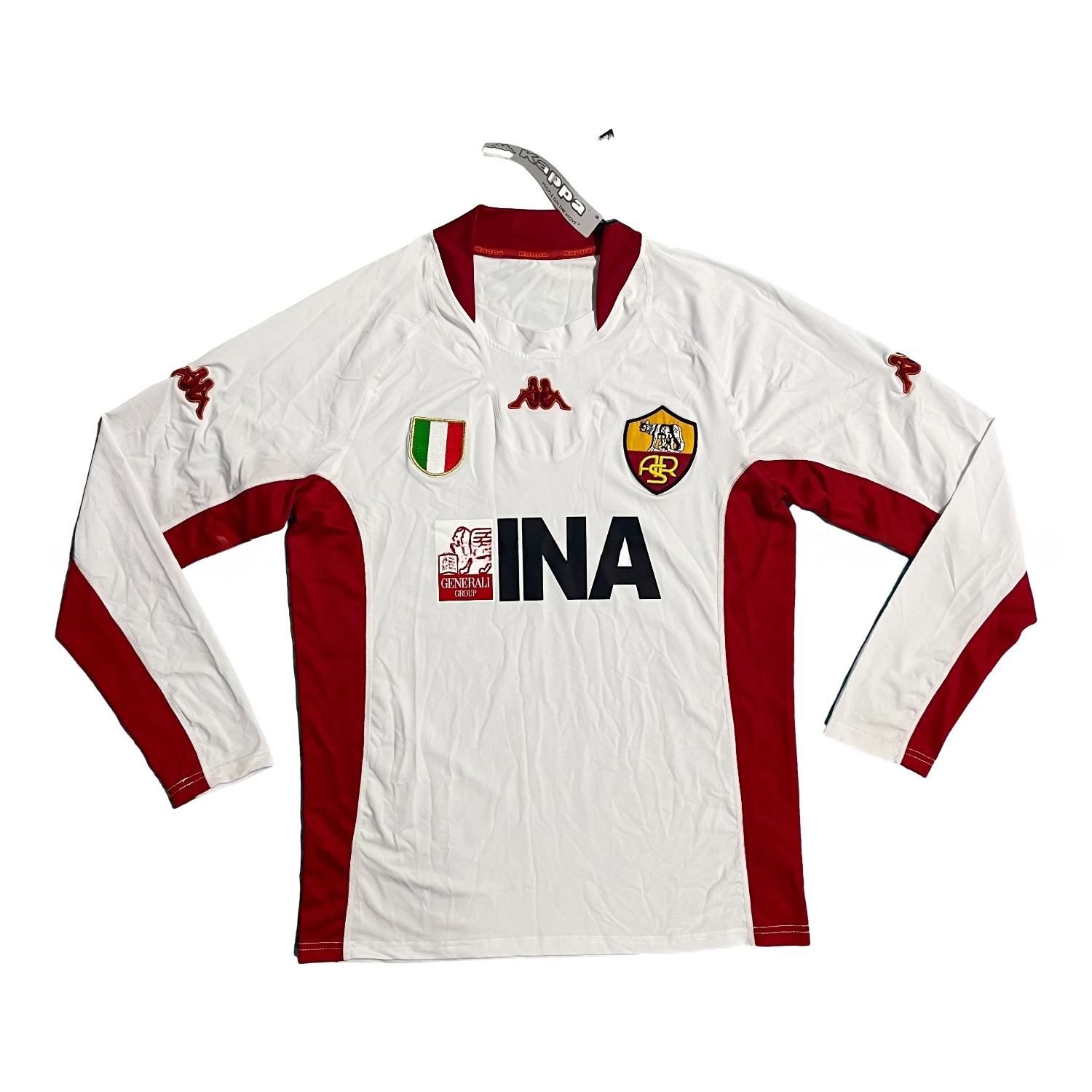 Retro Roma 2001-02 Away Long Sleeves Jersey - Unitedfutballjersey
