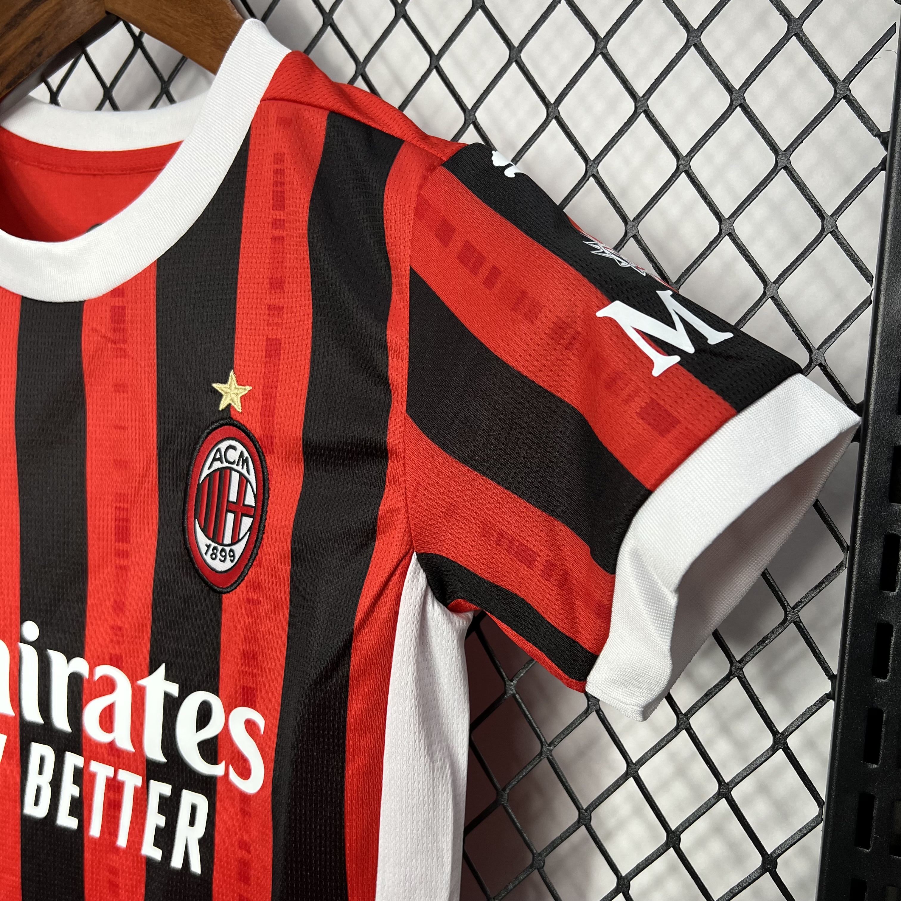 AC Milan 24-25 Home Stadium Kids Kit - Unitedfutballjersey