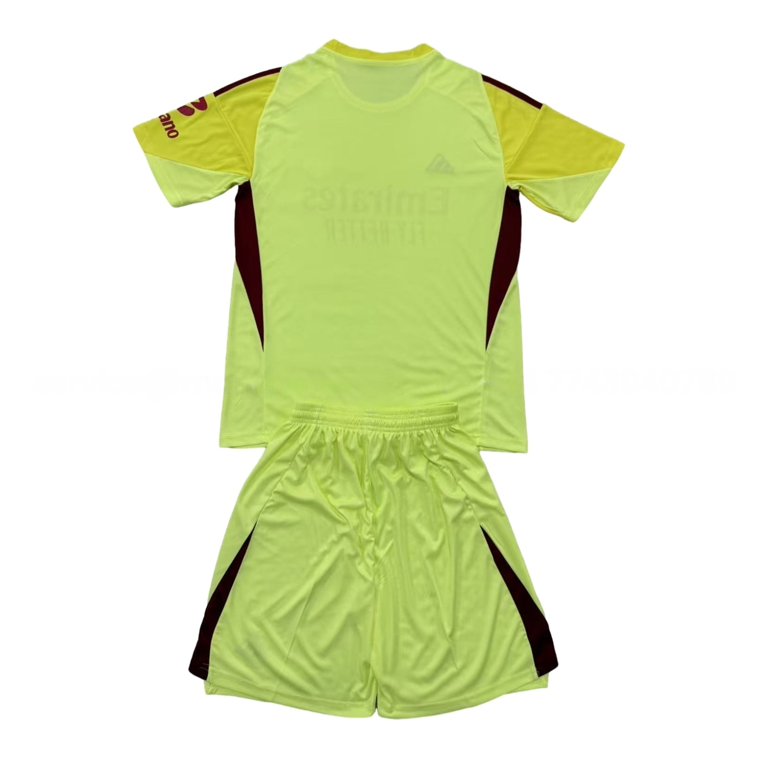 Benfica 25-26 Yellow Goalkeeper Kids Kit - Unitedfutballjersey