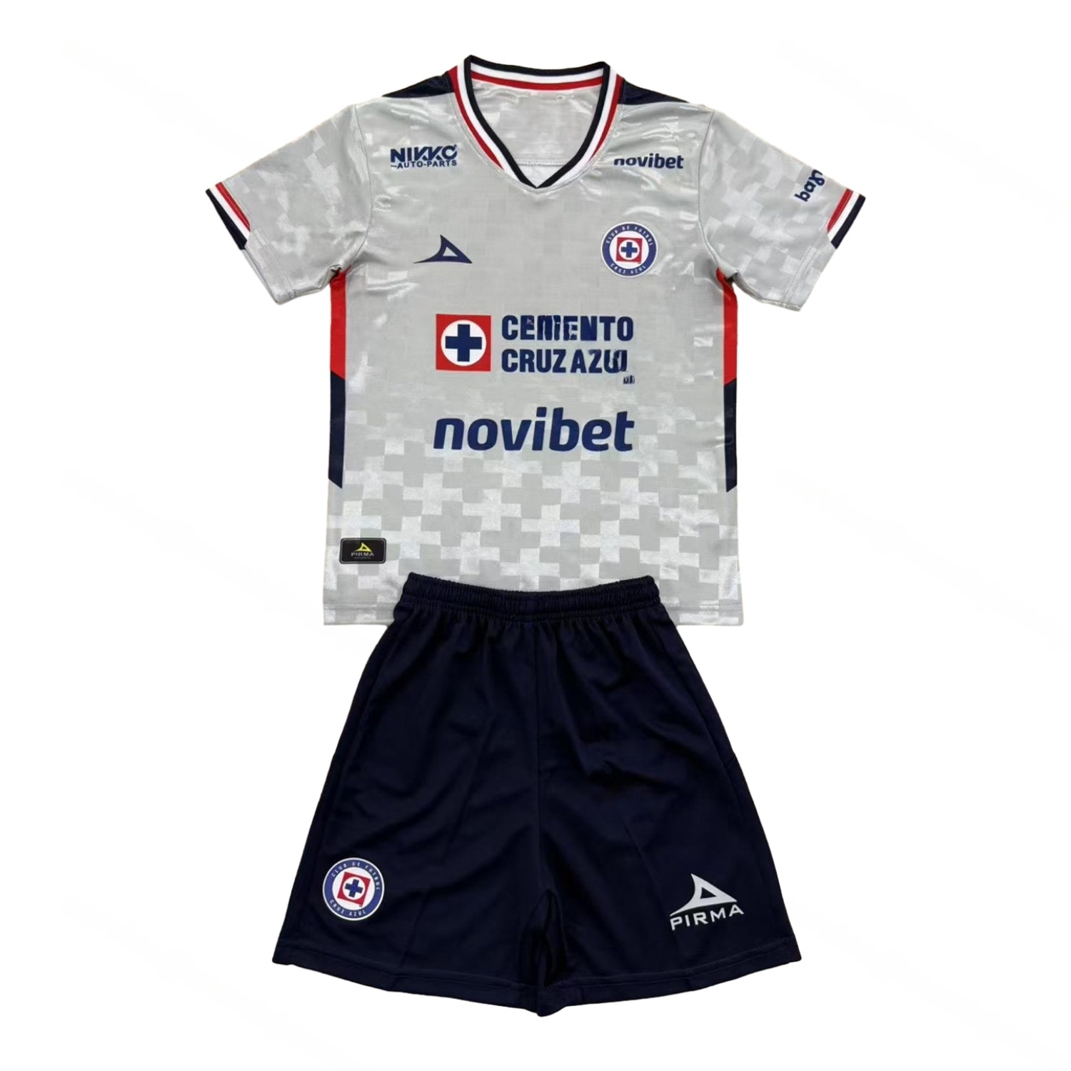 Cruz Azul 25-26 Away Blue Men's Adult Jersey Set - Fans Version - Unitedfutballjersey