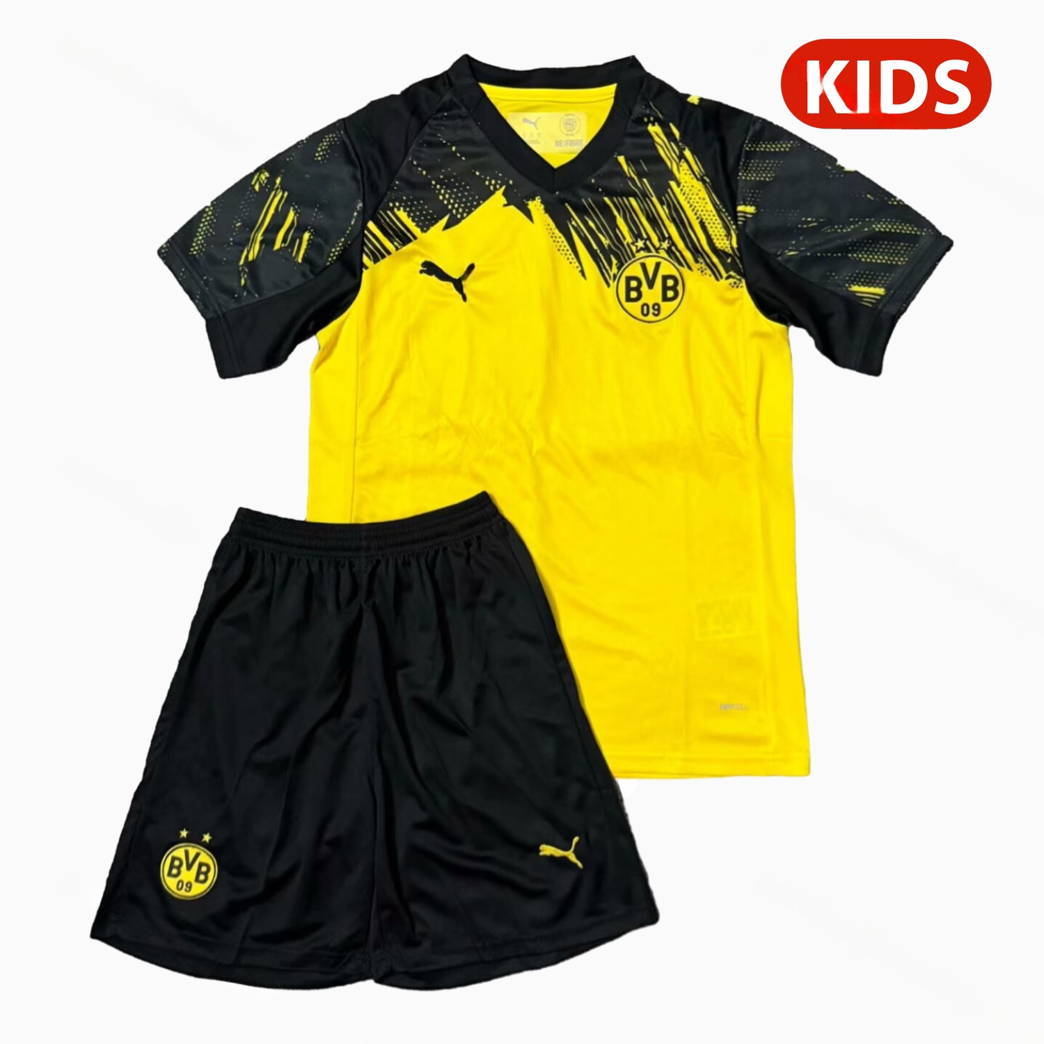 Dortmund 25-26 Home Unsponsored Kids Kit - Unitedfutballjersey