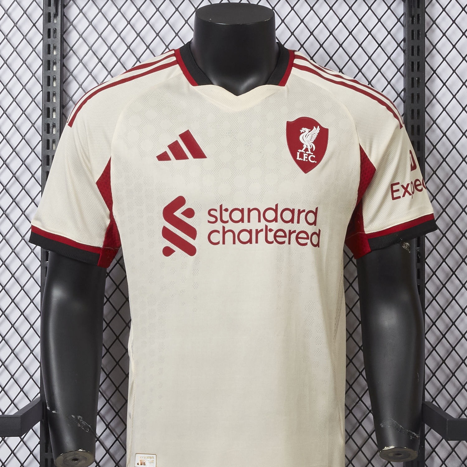 Liver.pool 25-26 Away Beige Jersey - Player Version - Unitedfutballjersey