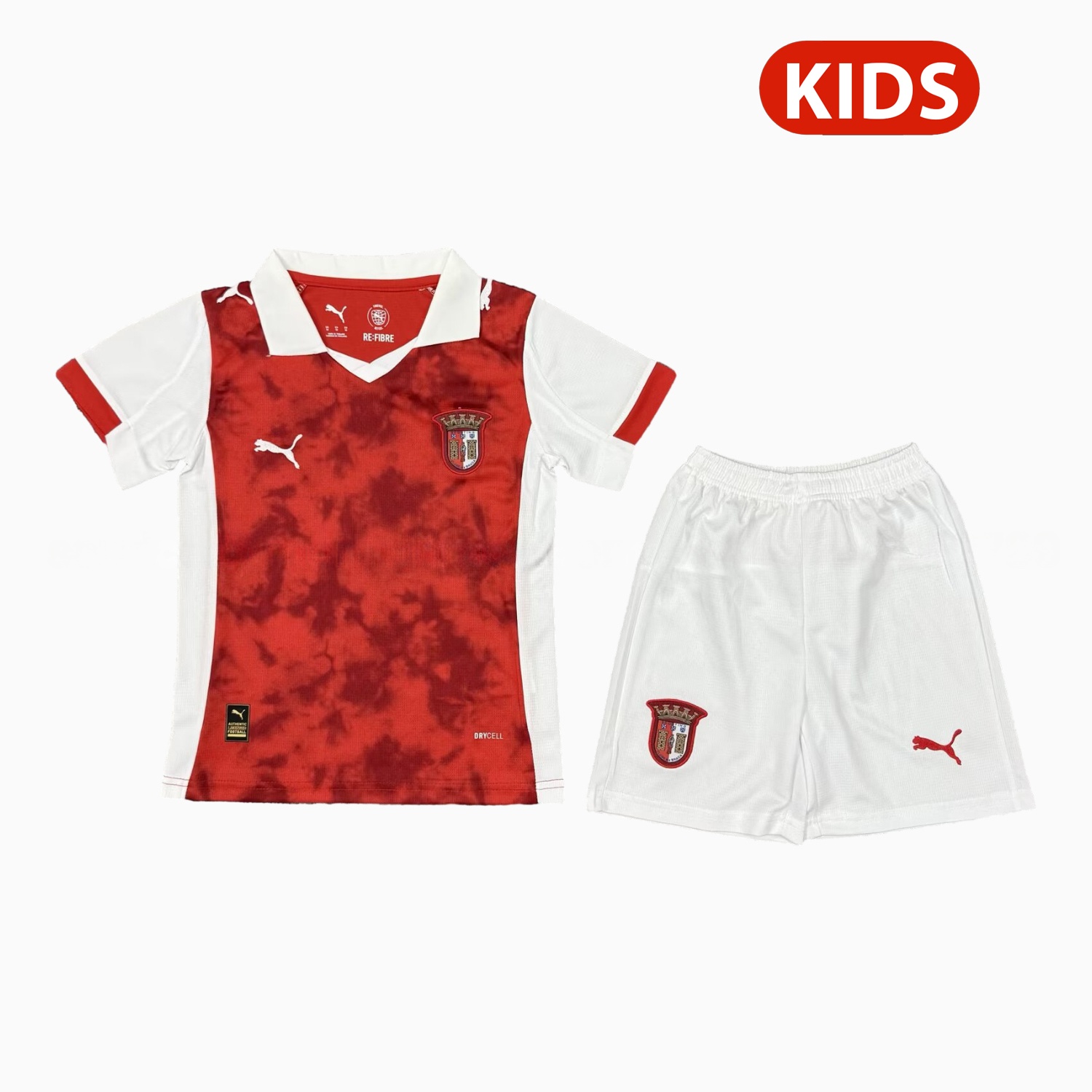 SC Braga 25-26 Home Kids Kit - Unitedfutballjersey