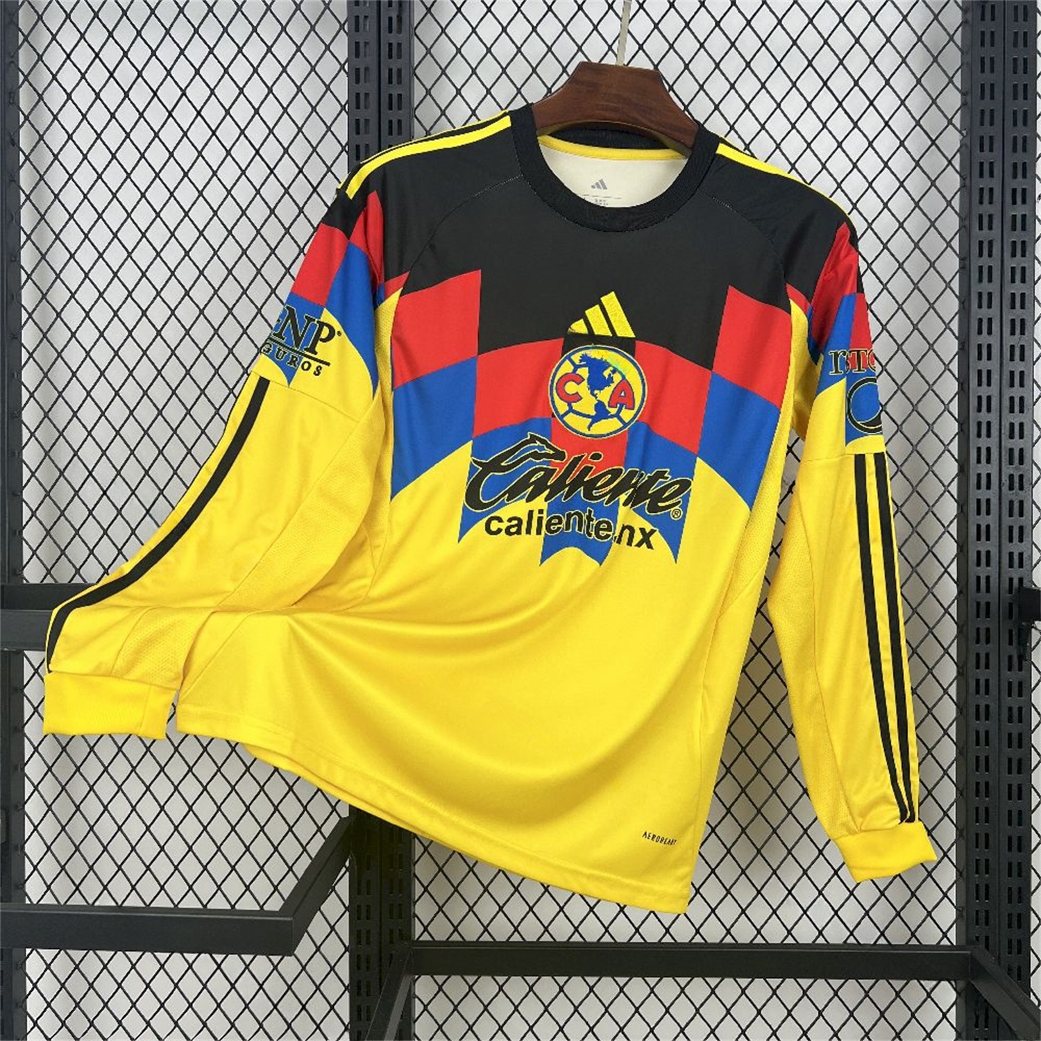 Club América 25-26 Home Yellow Long Sleeves Jersey - Fans Version - Unitedfutballjersey