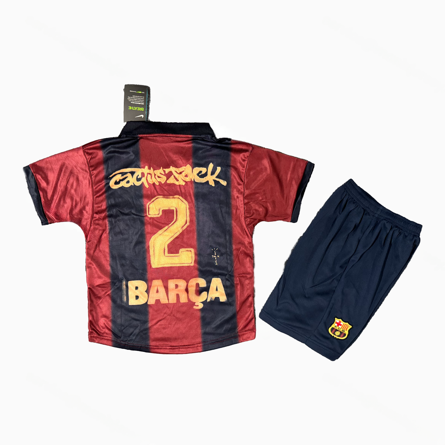Barcelona 25-26 Retro Style Ghost Special Kids Kit - Unitedfutballjersey