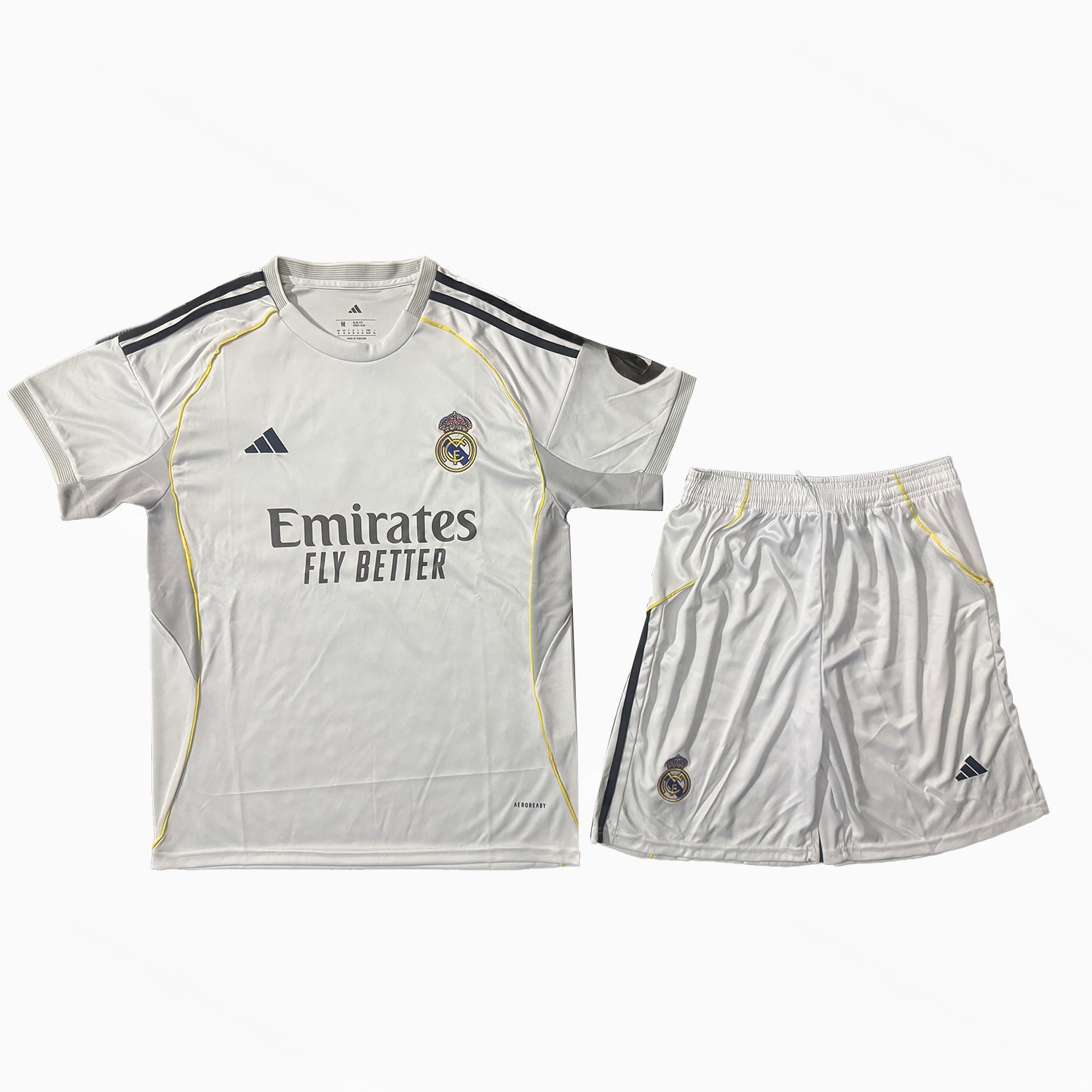 Real Madrid 25-26 Home Men's Adult Jersey Set - Fans Version - Unitedfutballjersey