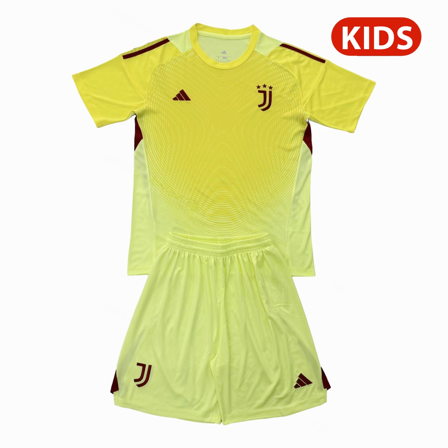 Juventus 25-26 Yellow Goalkeeper Kids Kit - Unitedfutballjersey