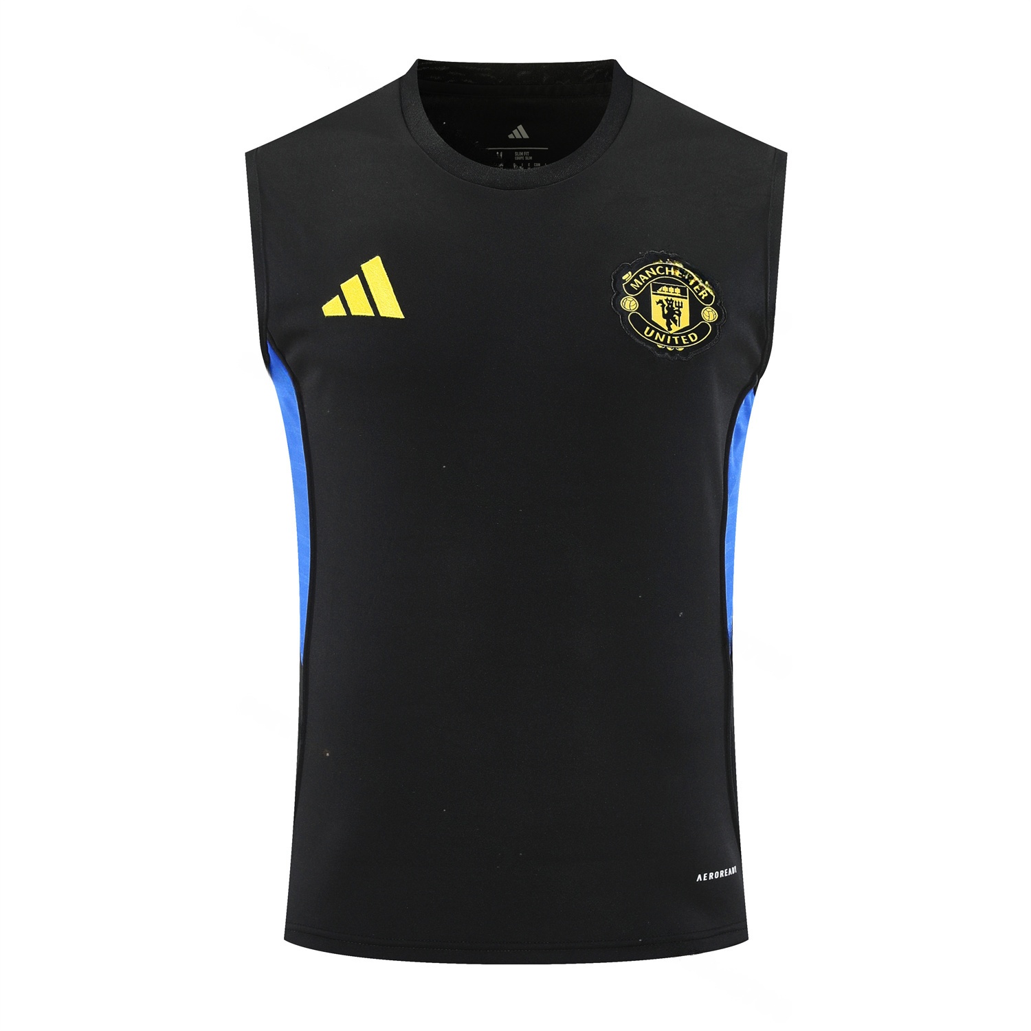 Manchester United 25-26 Vest Training Set - Black And Light Grey Vest & Black Shorts - Unitedfutballjersey