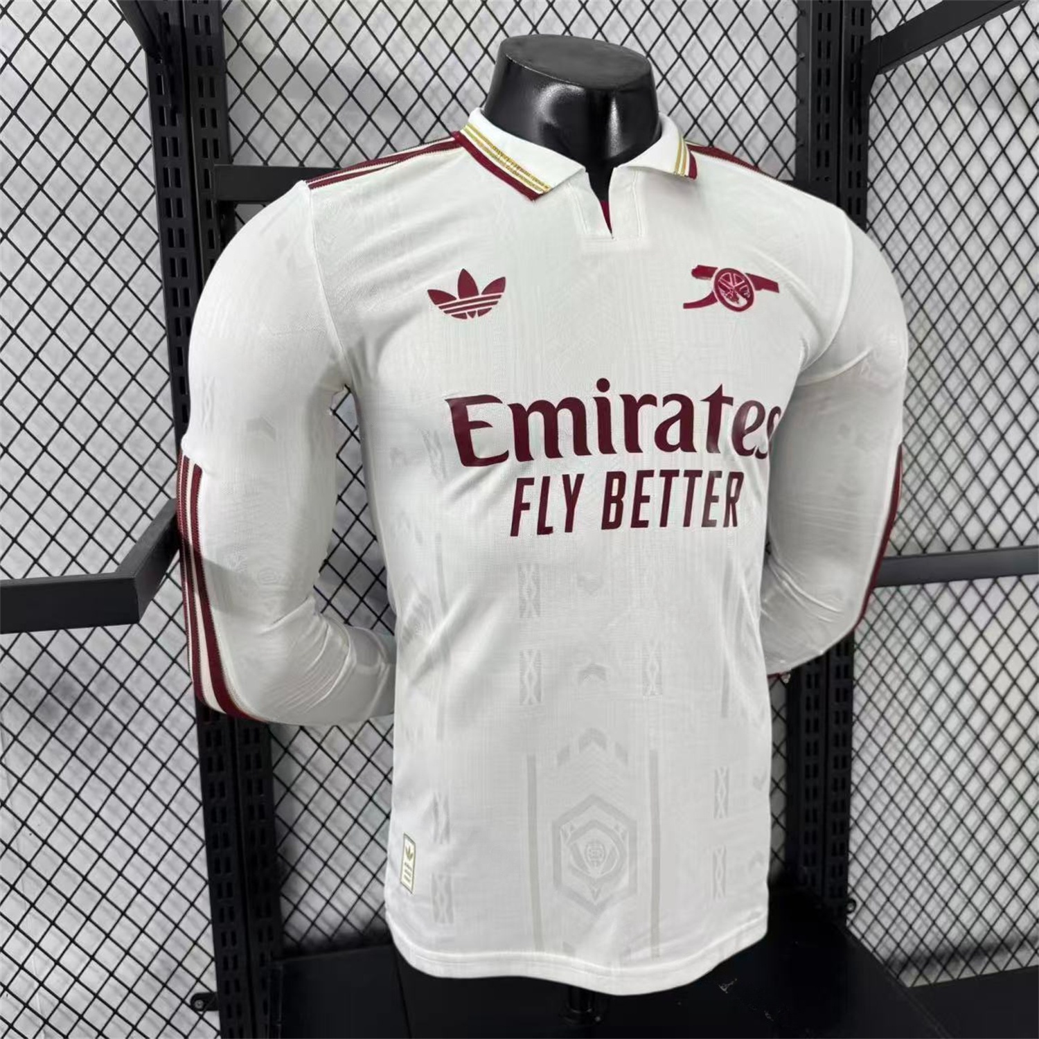 Arsenal 25-26 Third White Long Sleeves Jersey - Player Version - Unitedfutballjersey