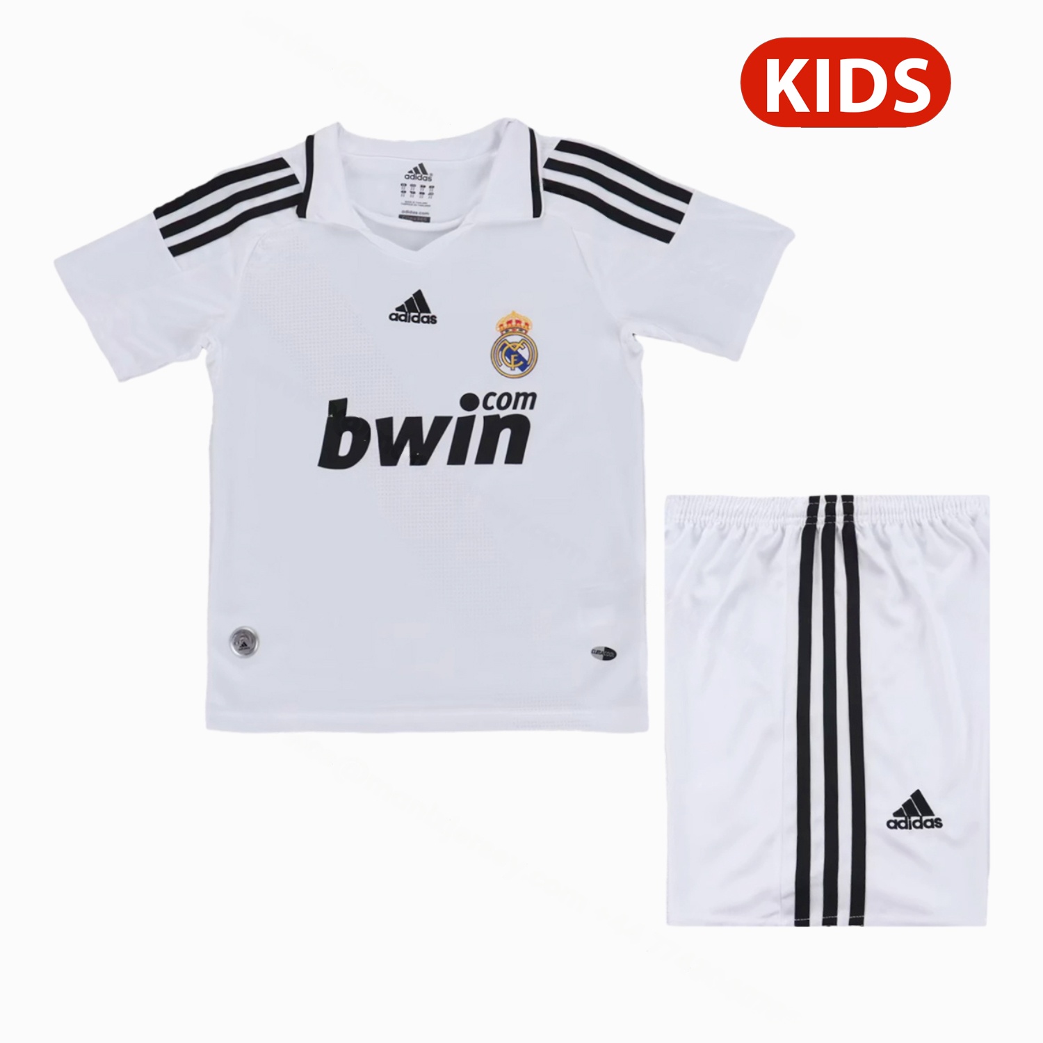 Retro Real Madrid 2008-09 Home Kids Kit - Unitedfutballjersey