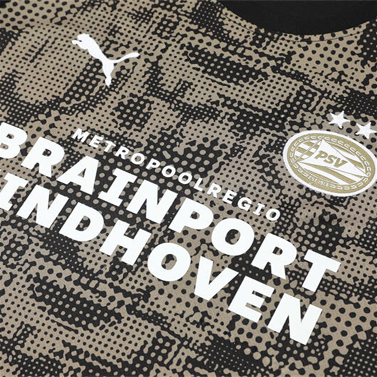 PSV Eindhoven 25-26 Kids Short-Sleeve Training Set - Army Green Top & Black Shorts - Unitedfutballjersey