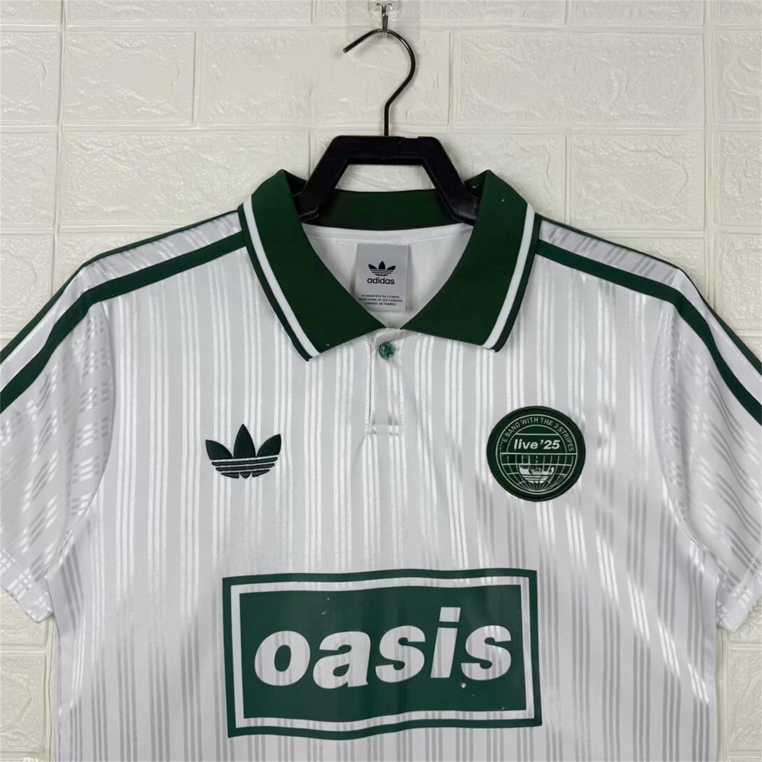 Bohemian 25-26 Oasis Originals Tour White Stripes Jersey - Fans Version - Unitedfutballjersey