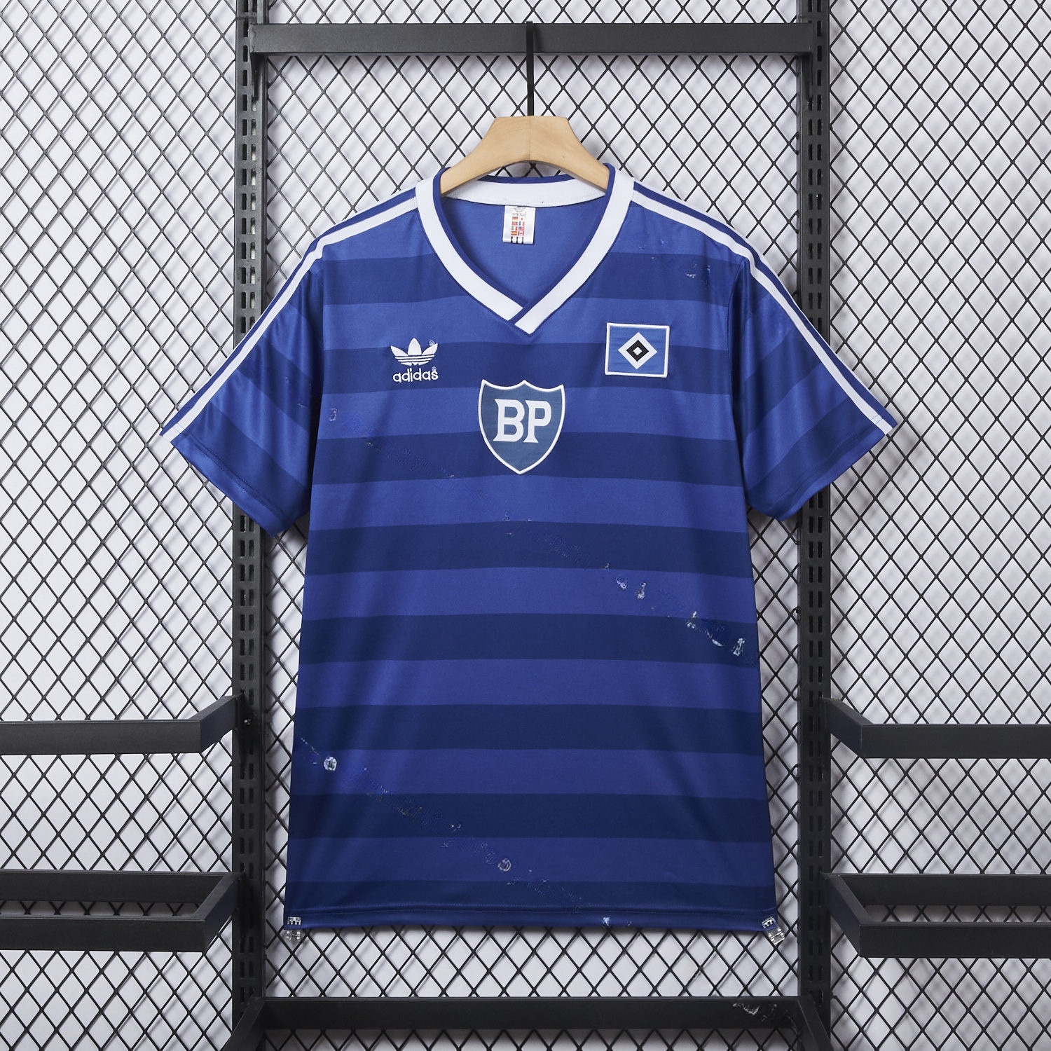 Retro Hamburger SV 1986-87 Away Blue Jersey - Unitedfutballjersey