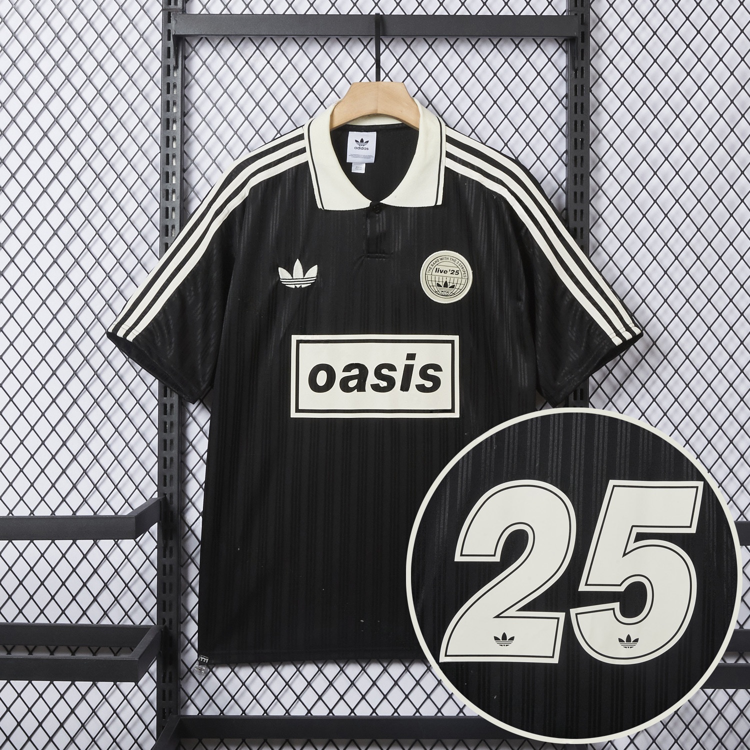 Bohemian 25-26 Oasis Originals Tour Black Jersey With Number 25 - Fans Version - Unitedfutballjersey