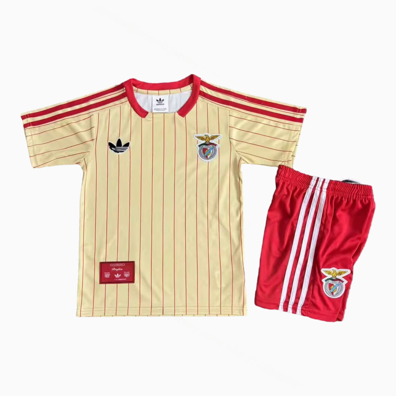 Benfica 25-26 Icon Range Travel Yellow Special Edition Kids Kit - Unitedfutballjersey