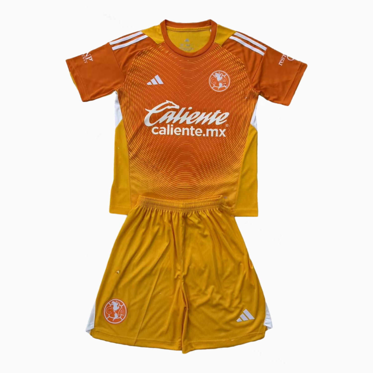 Club América 25-26 Orange Goalkeeper Men's Adult Jersey Set - Fans Version - Unitedfutballjersey