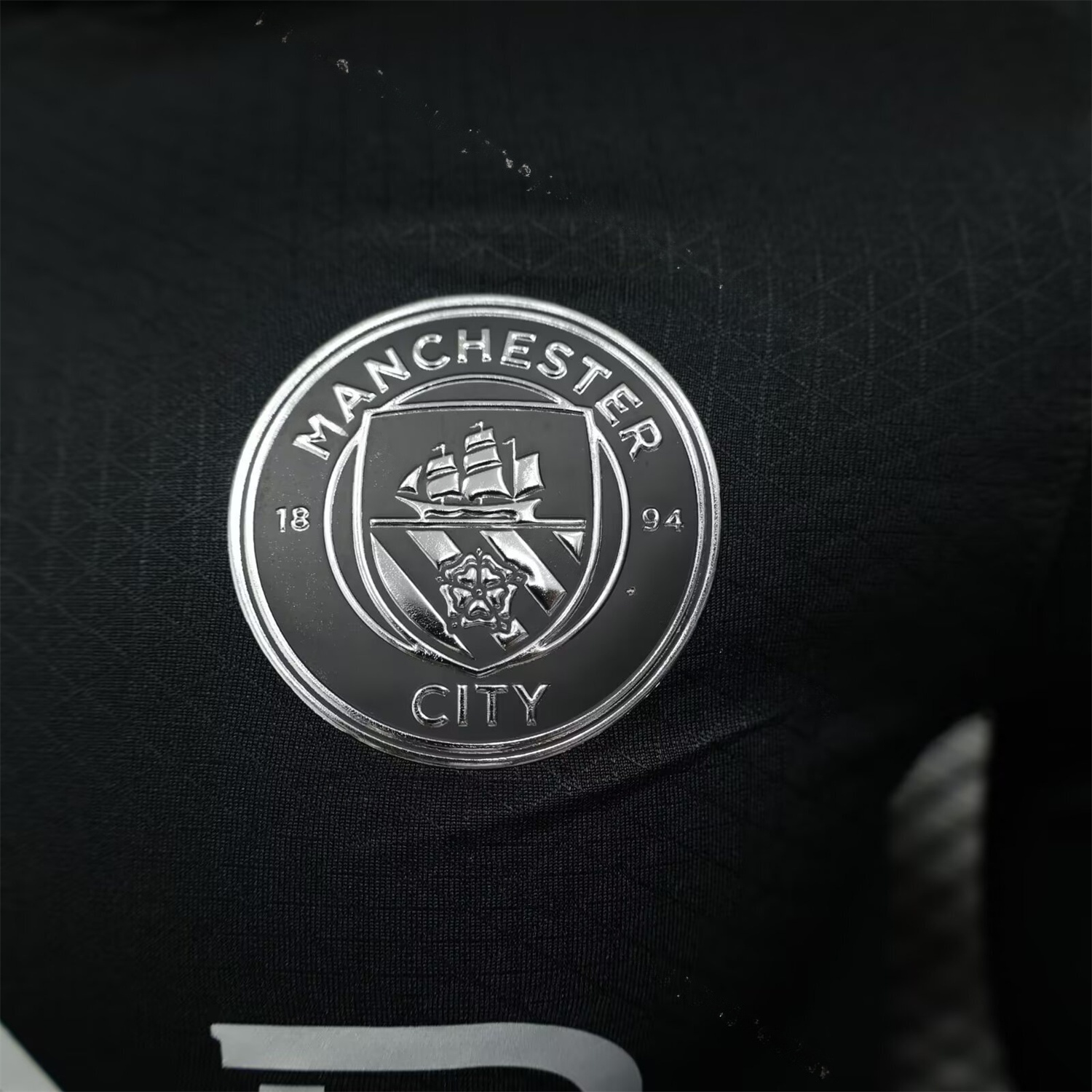 Manchester City 25-26 Away Black Long Sleeves Jersey - Player Version - Unitedfutballjersey
