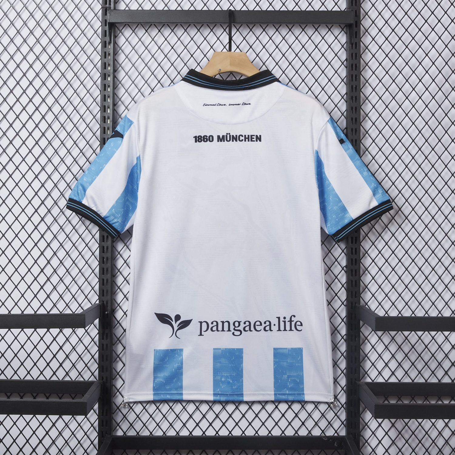 TSV 1860 München Munich 25-26 Blue And White Stripes Home Jersey - Fans Version - Unitedfutballjersey