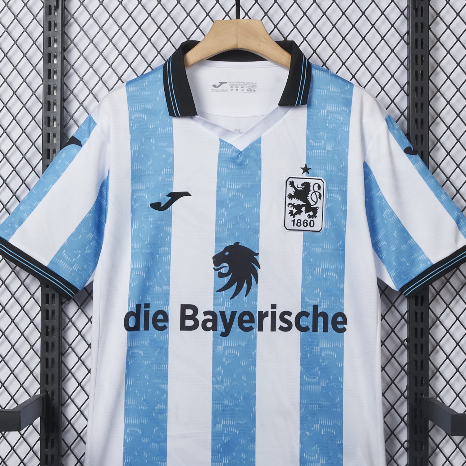 TSV 1860 München Munich 25-26 Blue And White Stripes Home Jersey - Fans Version - Unitedfutballjersey