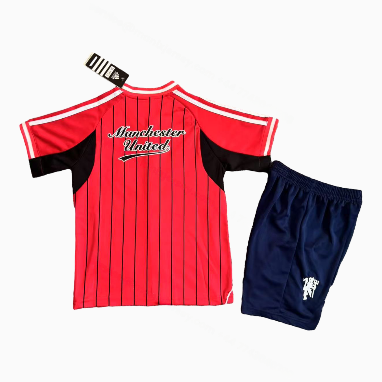 Manchester United 25-26 Red Baseball Kids Kit - Player Version - Unitedfutballjersey