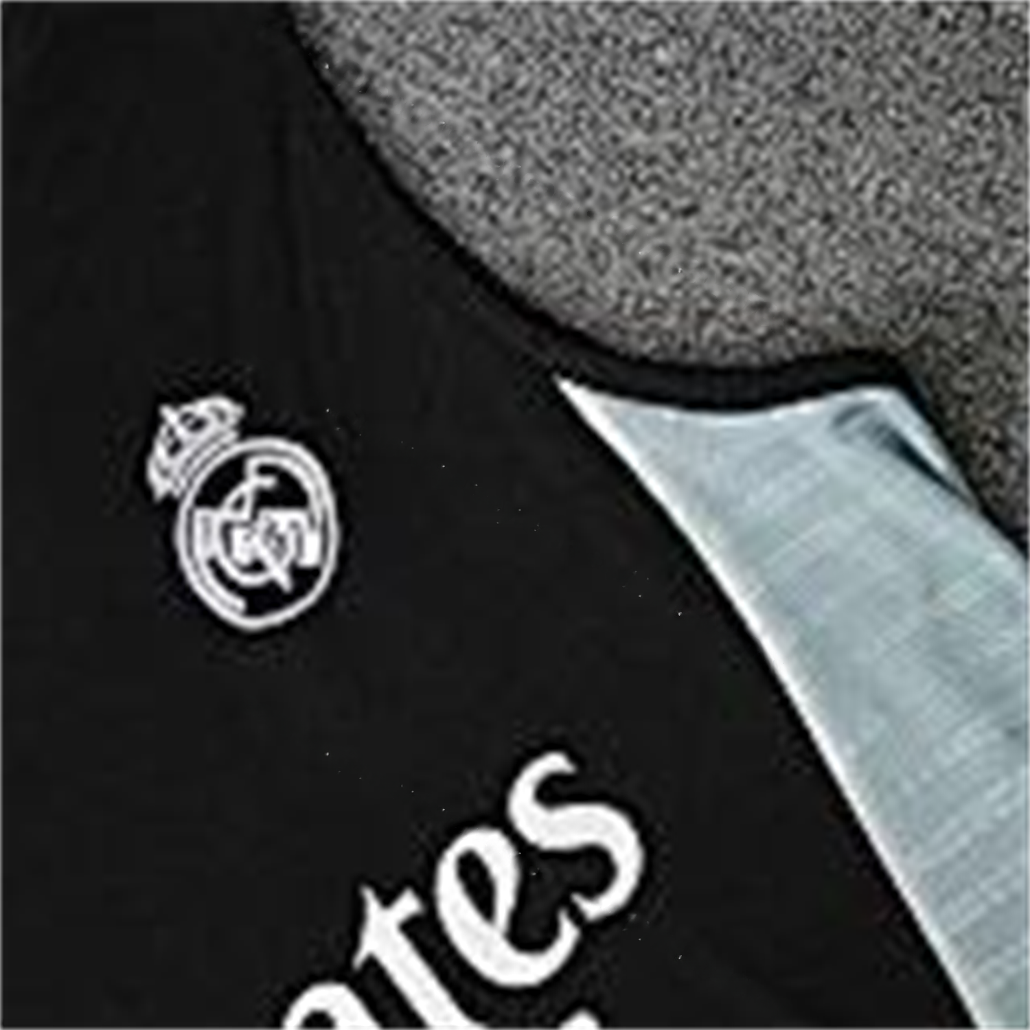 Real Madrid 25-26 Vest Training Set - Black And Light Grey Vest & Black Shorts - Unitedfutballjersey