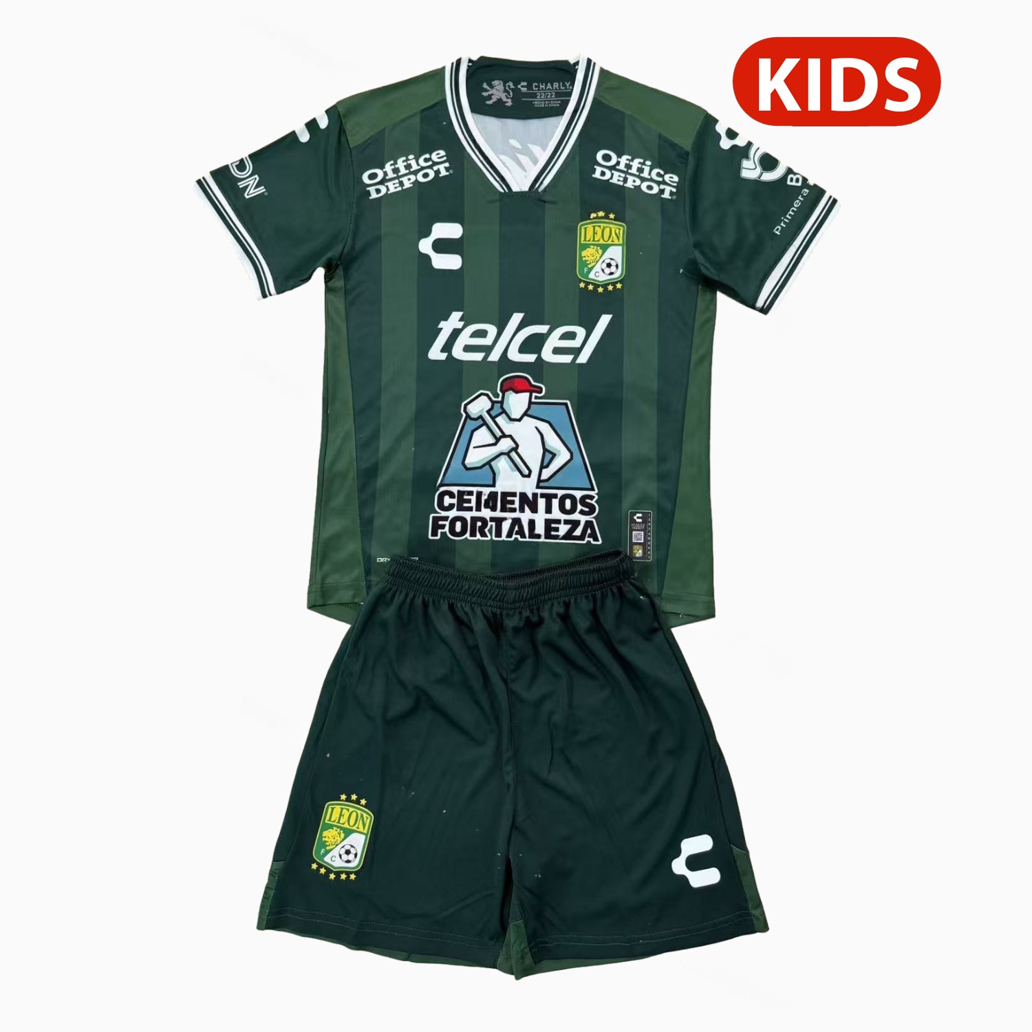 Club León 25-26 Home Kids Kit - Unitedfutballjersey