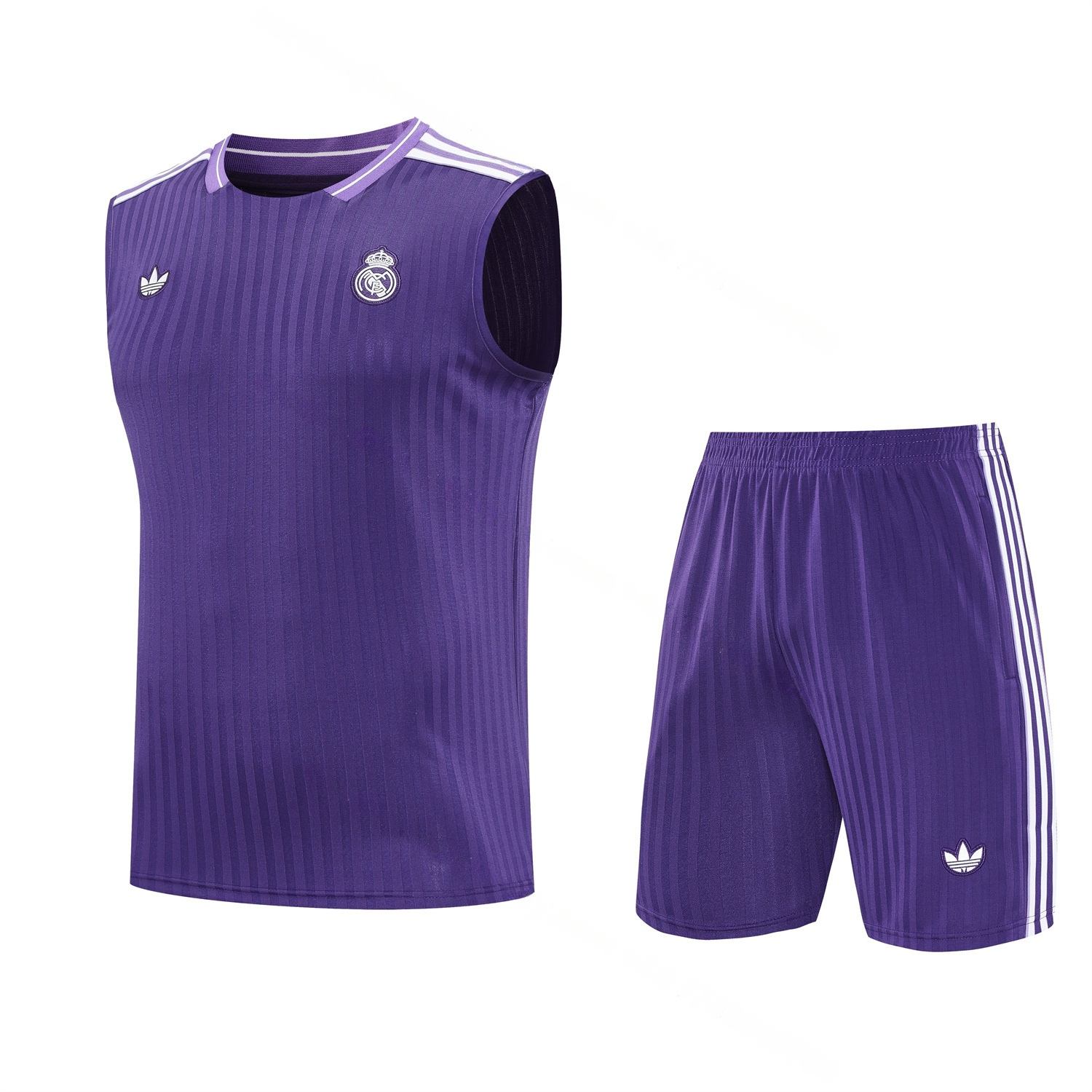 Real Madrid 25-26 Vest Training Set - Pure Purple Vest & Purple Shorts - Unitedfutballjersey
