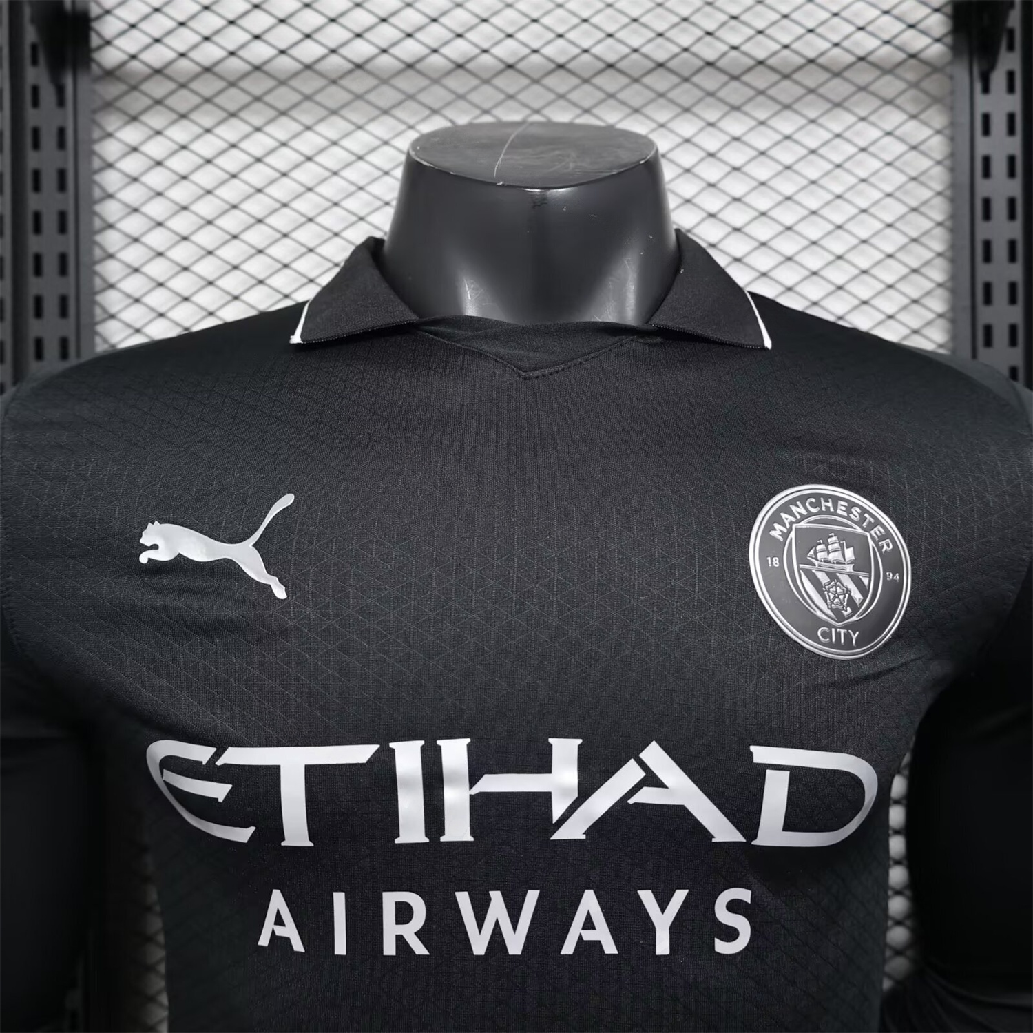 Manchester City 25-26 Away Black Long Sleeves Jersey - Player Version - Unitedfutballjersey