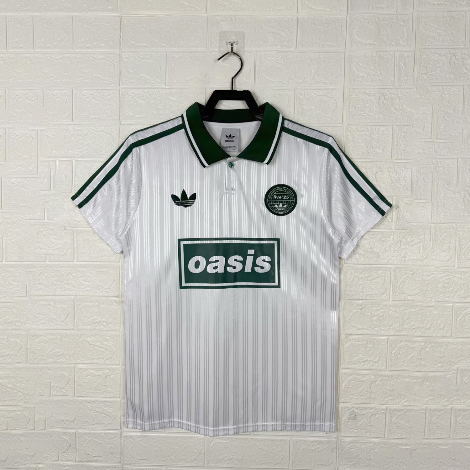 Bohemian 25-26 Oasis Originals Tour White Stripes Jersey - Fans Version - Unitedfutballjersey