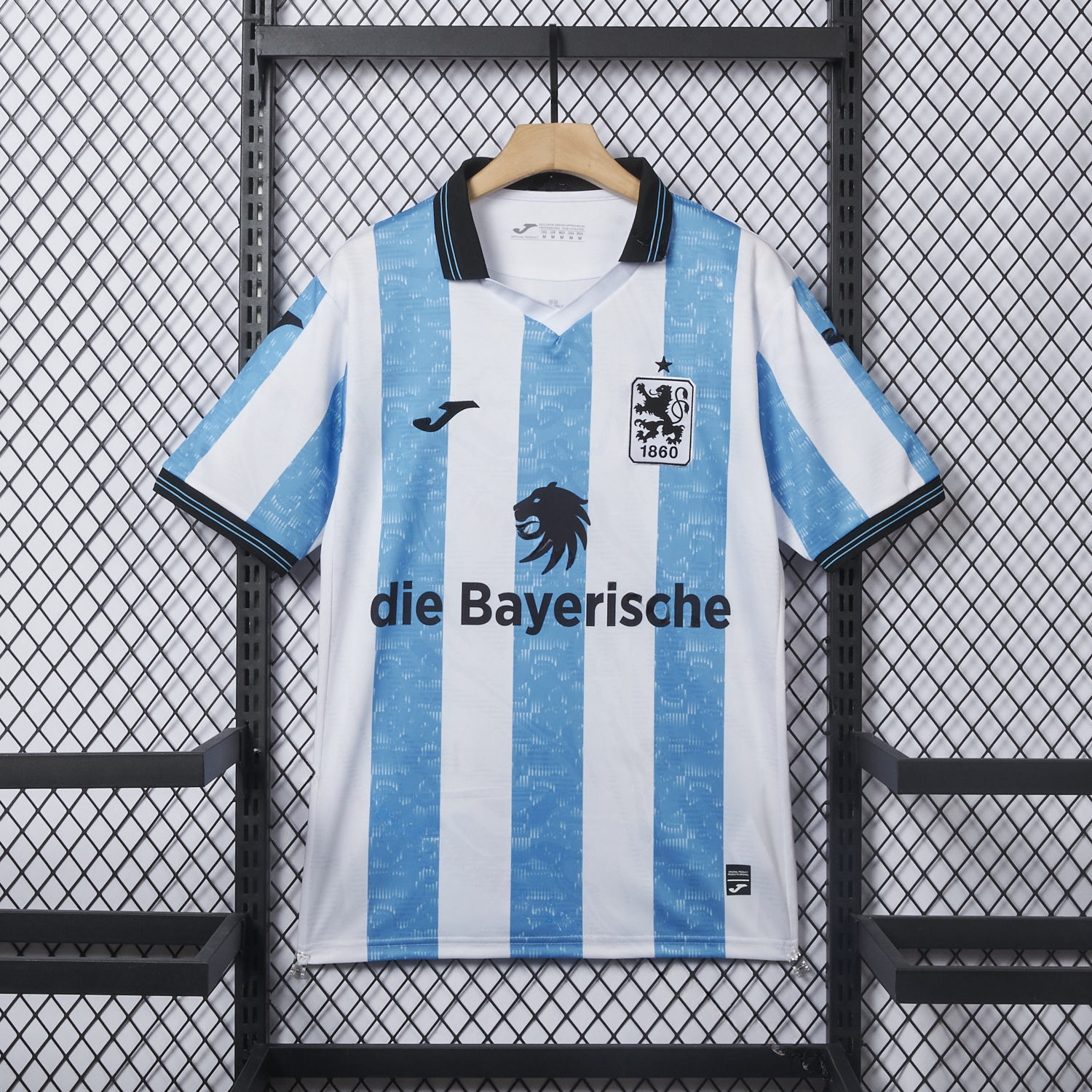 TSV 1860 München Munich 25-26 Blue And White Stripes Home Jersey - Fans Version - Unitedfutballjersey