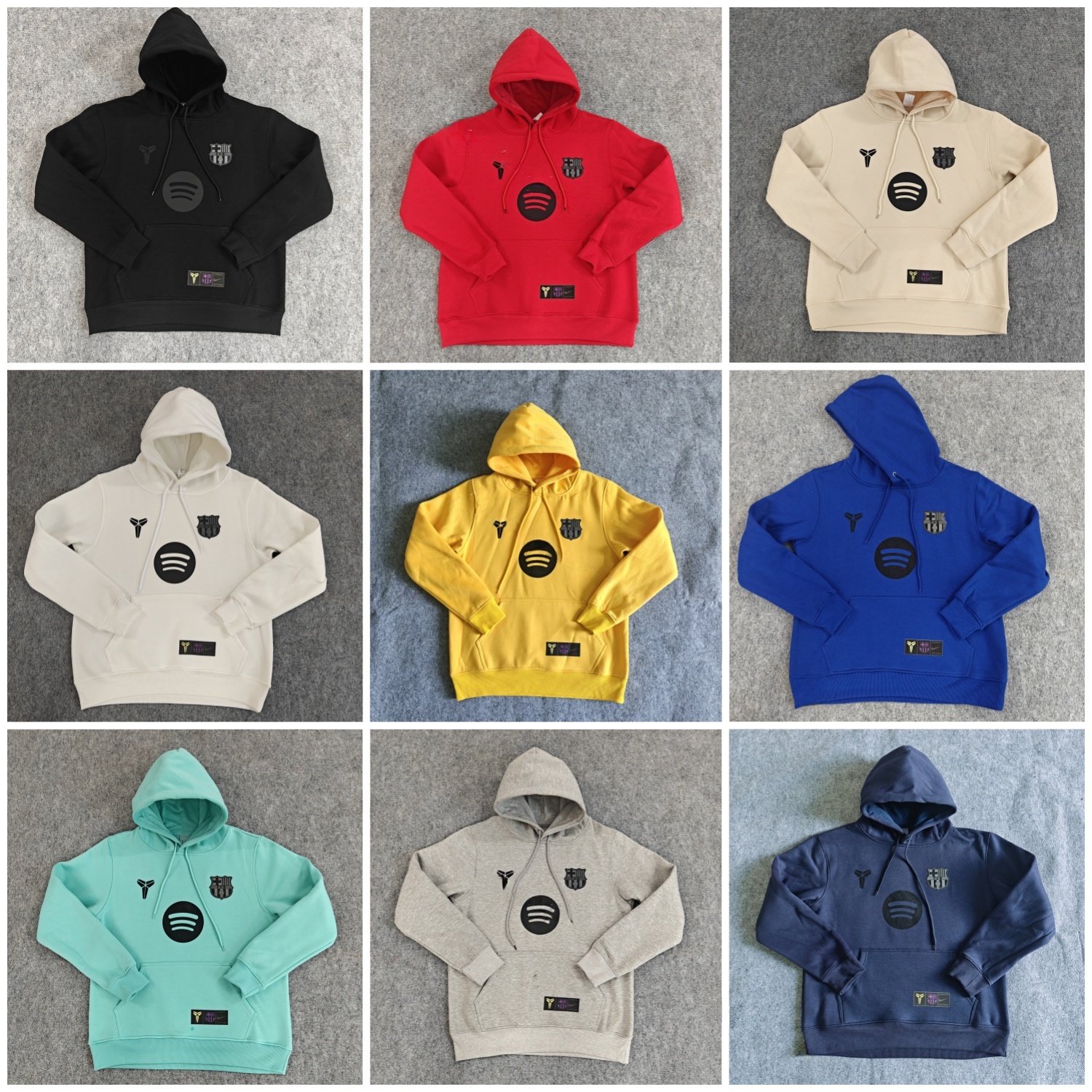 Barcelona 25-26 KB Logo Unisex Pullover Hoodie - Unitedfutballjersey