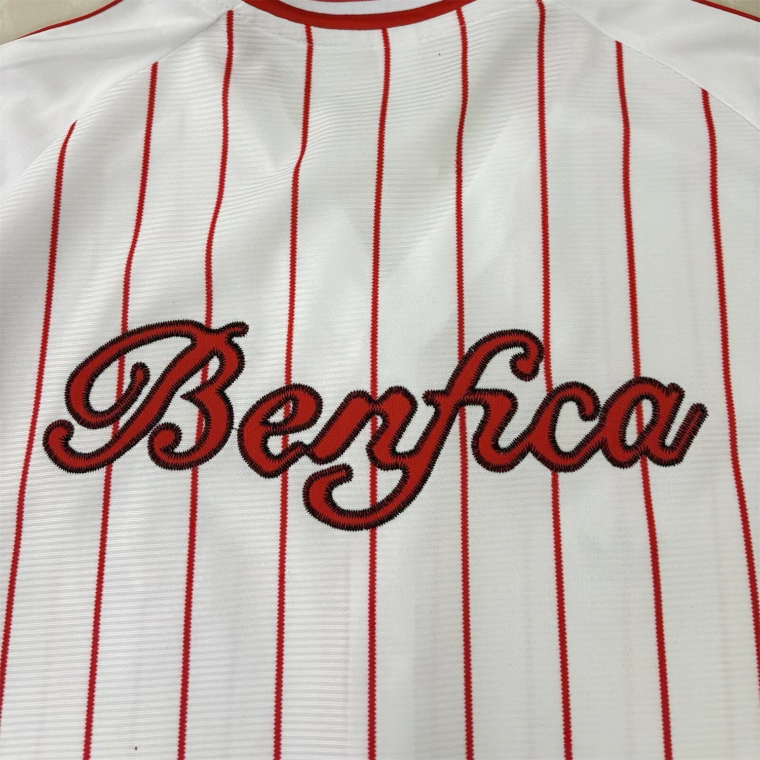 Benfica 25-26 White Baseball Jersey - Unitedfutballjersey