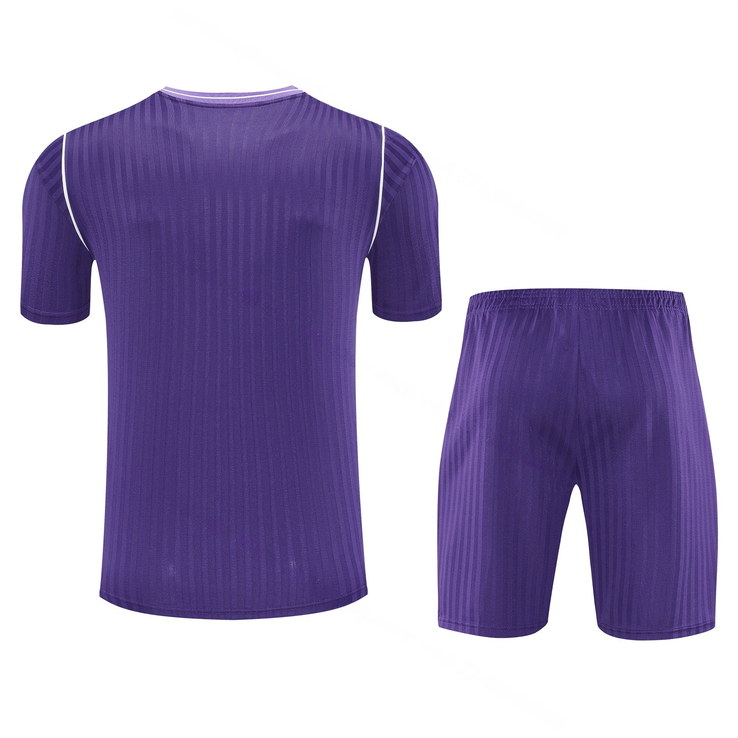 Real Madrid 25-26 Short-Sleeve Training Set - Pure Purple Top & Purple Shorts - Unitedfutballjersey