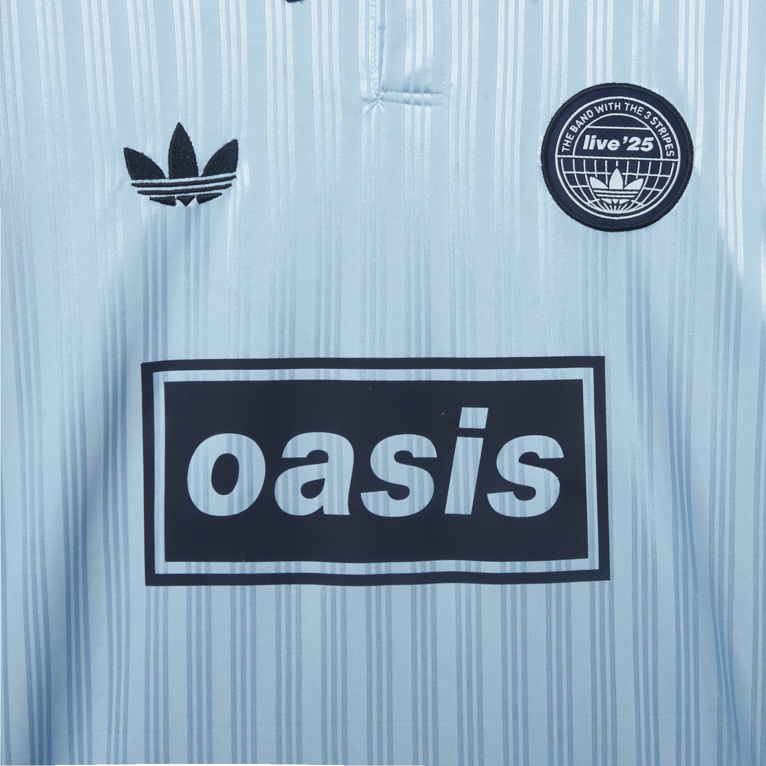 Bohemian 25-26 Oasis Originals Tour Light Blue Jersey With Number 25 - Fans Version - Unitedfutballjersey