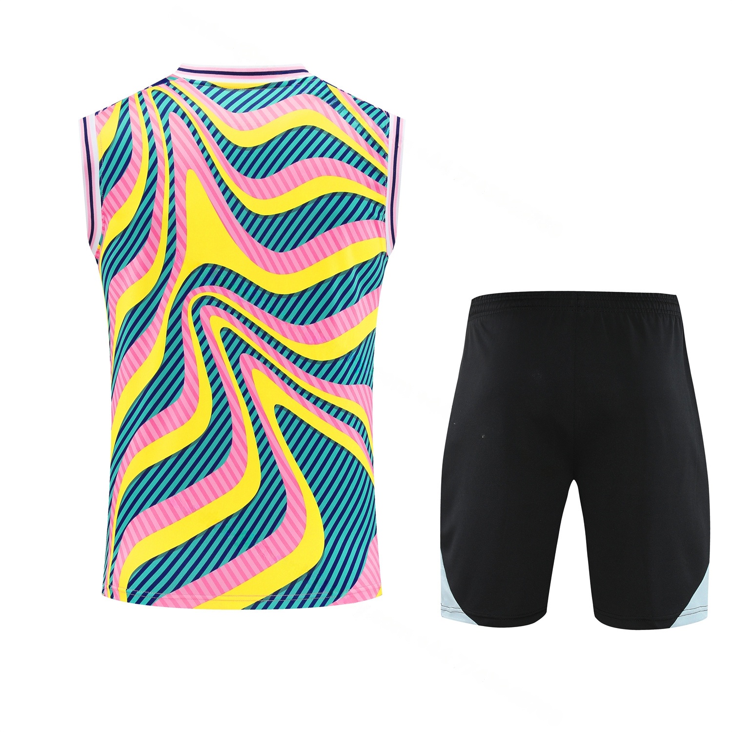 Real Madrid 25-26 Vest Training Set - Colorful Vest & Black Shorts - Unitedfutballjersey