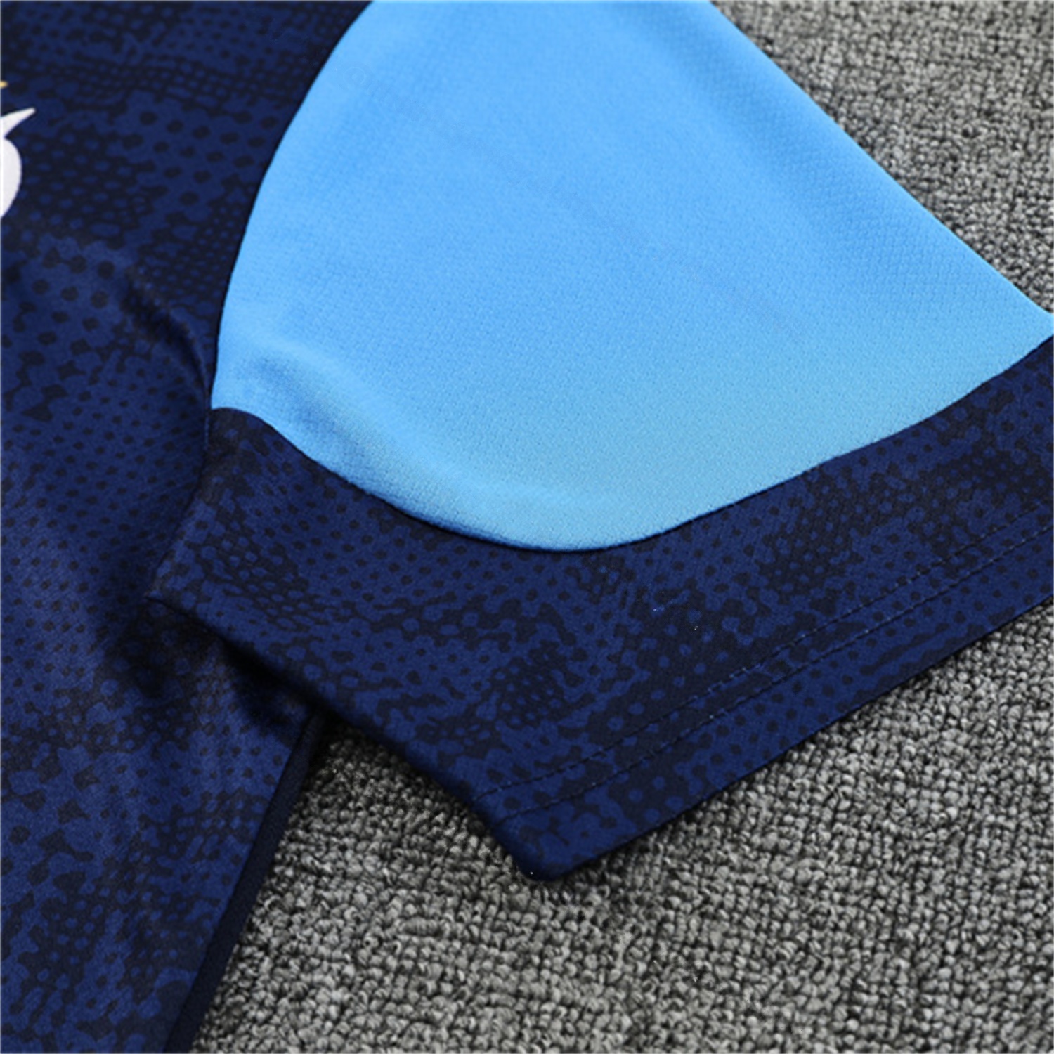 Marseille 25-26 Kids Short-Sleeve Training Set - Royal Blue Top & Royal Blue Shorts - Unitedfutballjersey